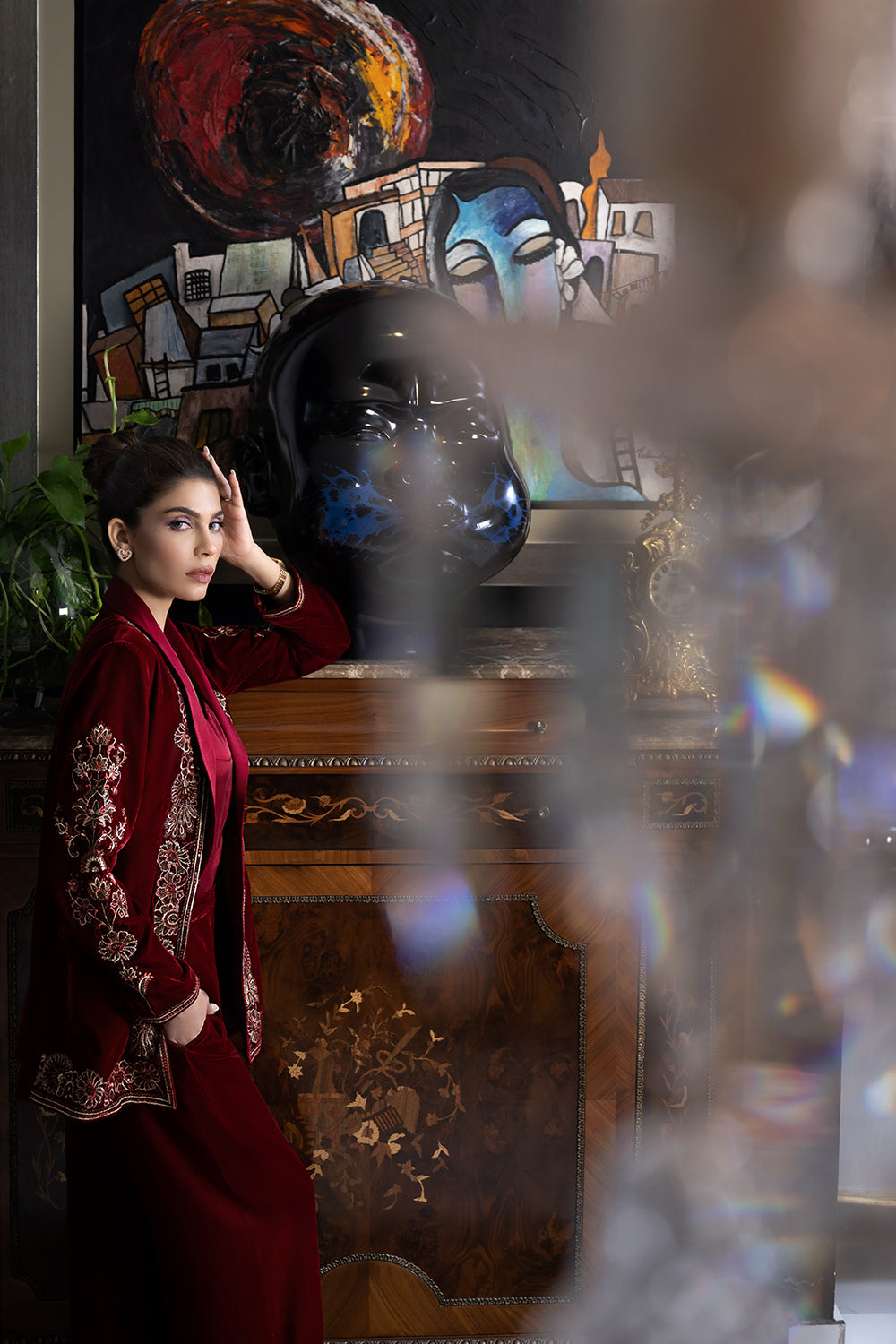 Nishat Linen UAE - KFW22-47-Embroidered 3PC