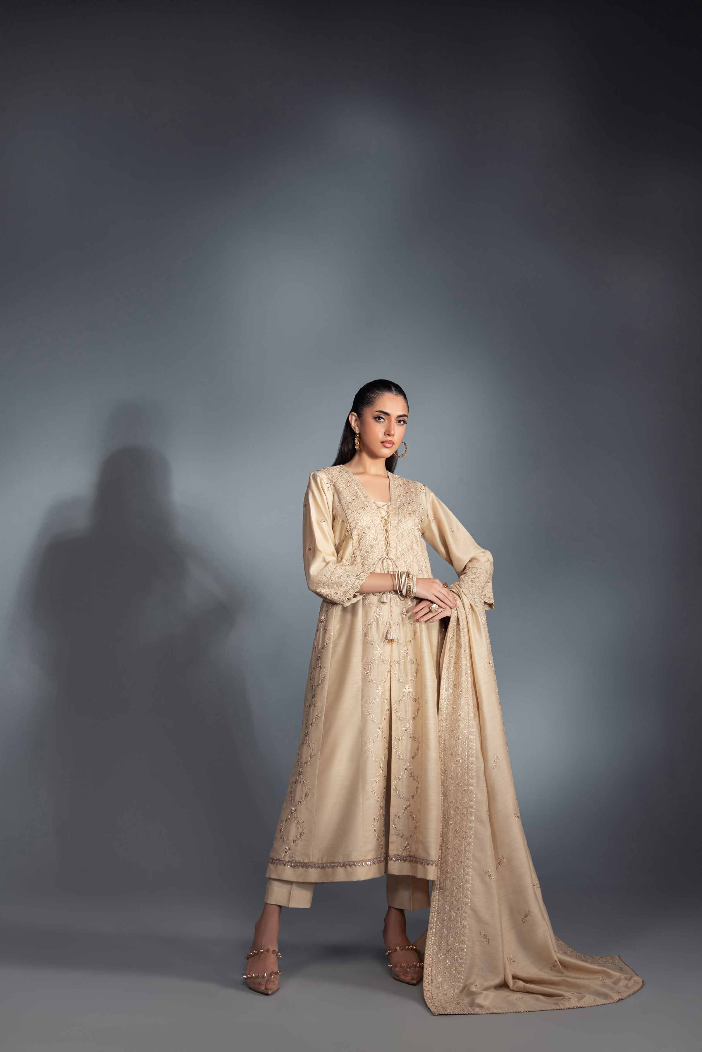 3 Piece - Embroidered Suit - KFW24-29