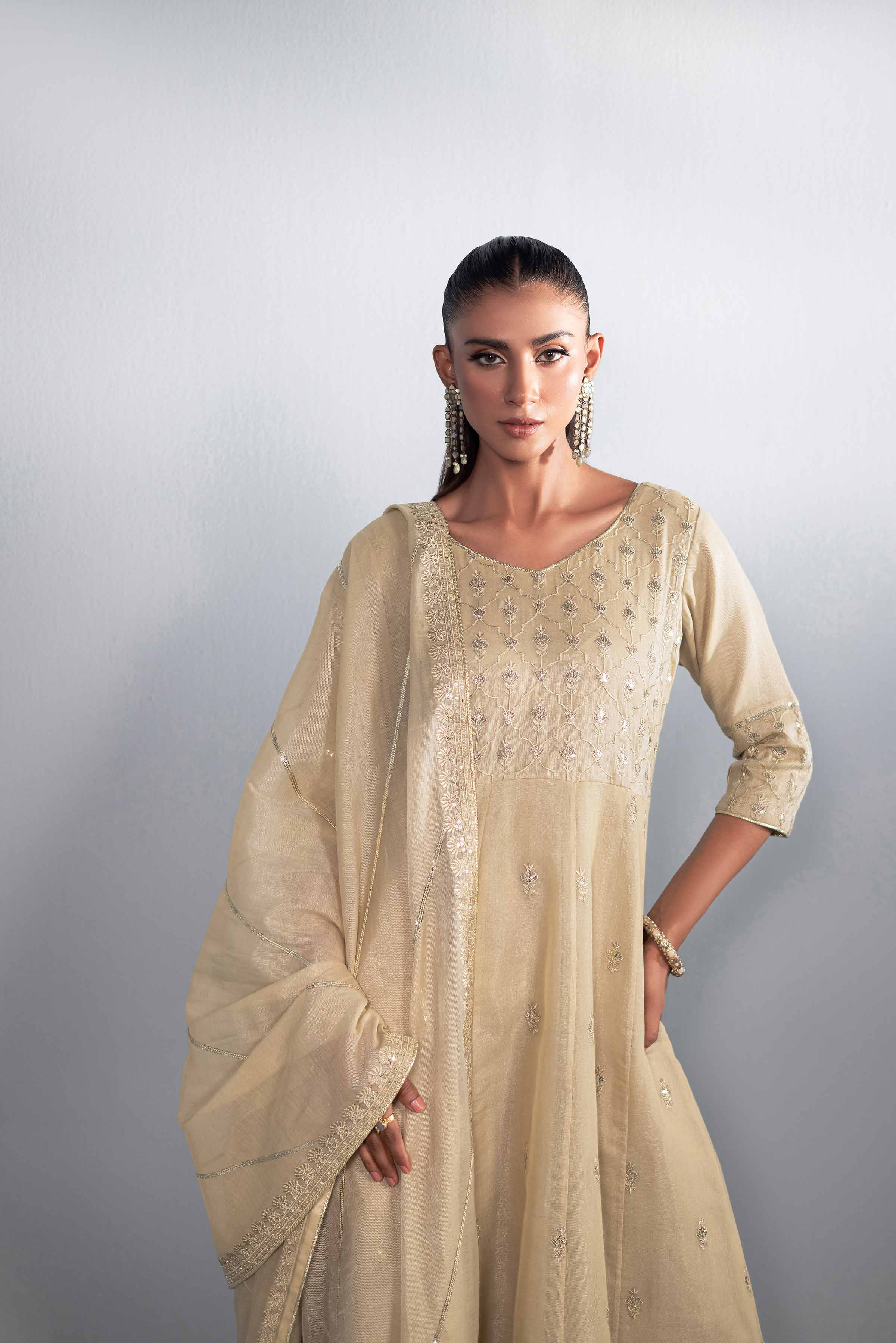 2 Piece - Embroidered Suit - KFW24-30