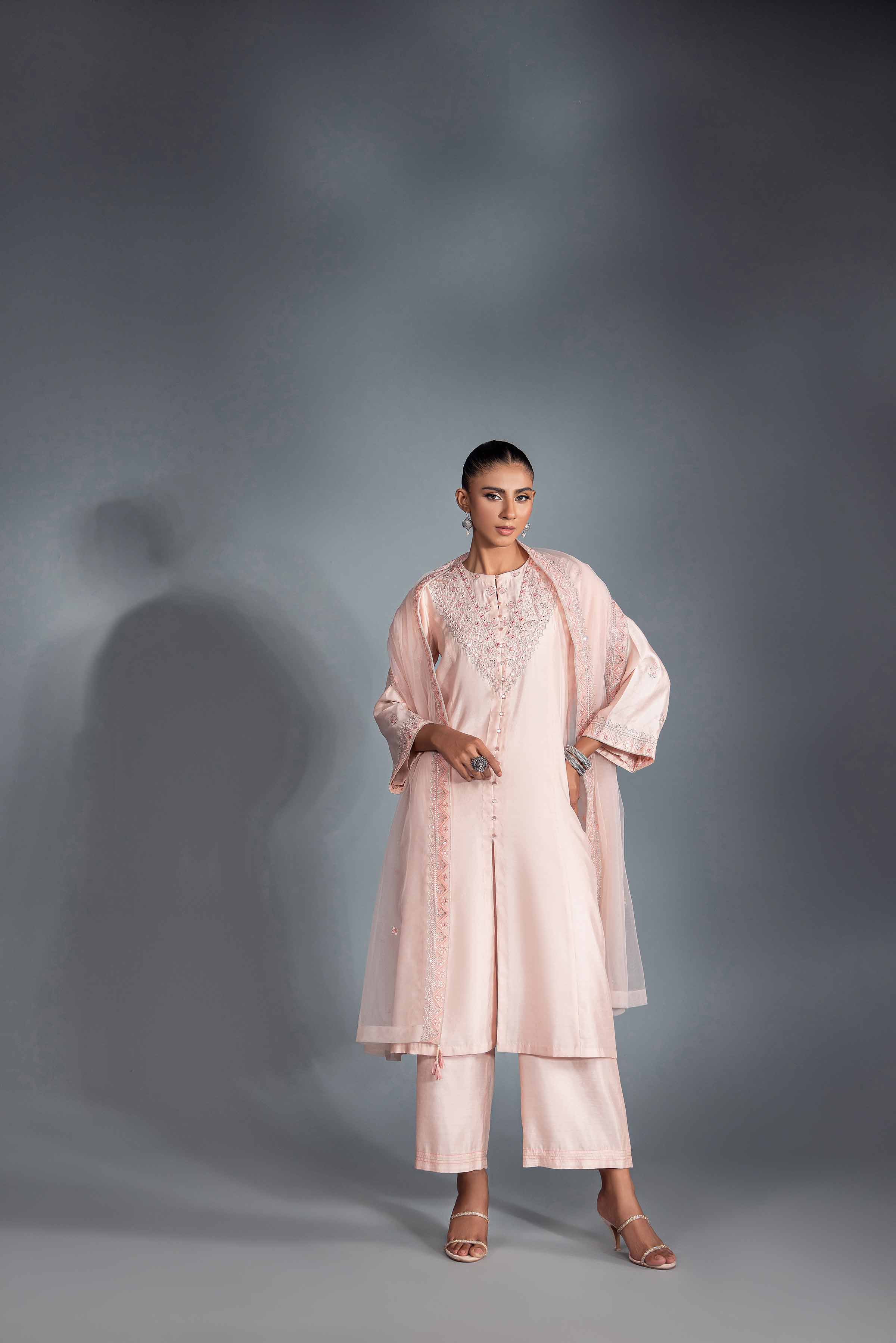 3 Piece - Embroidered Suit - KFW24-31