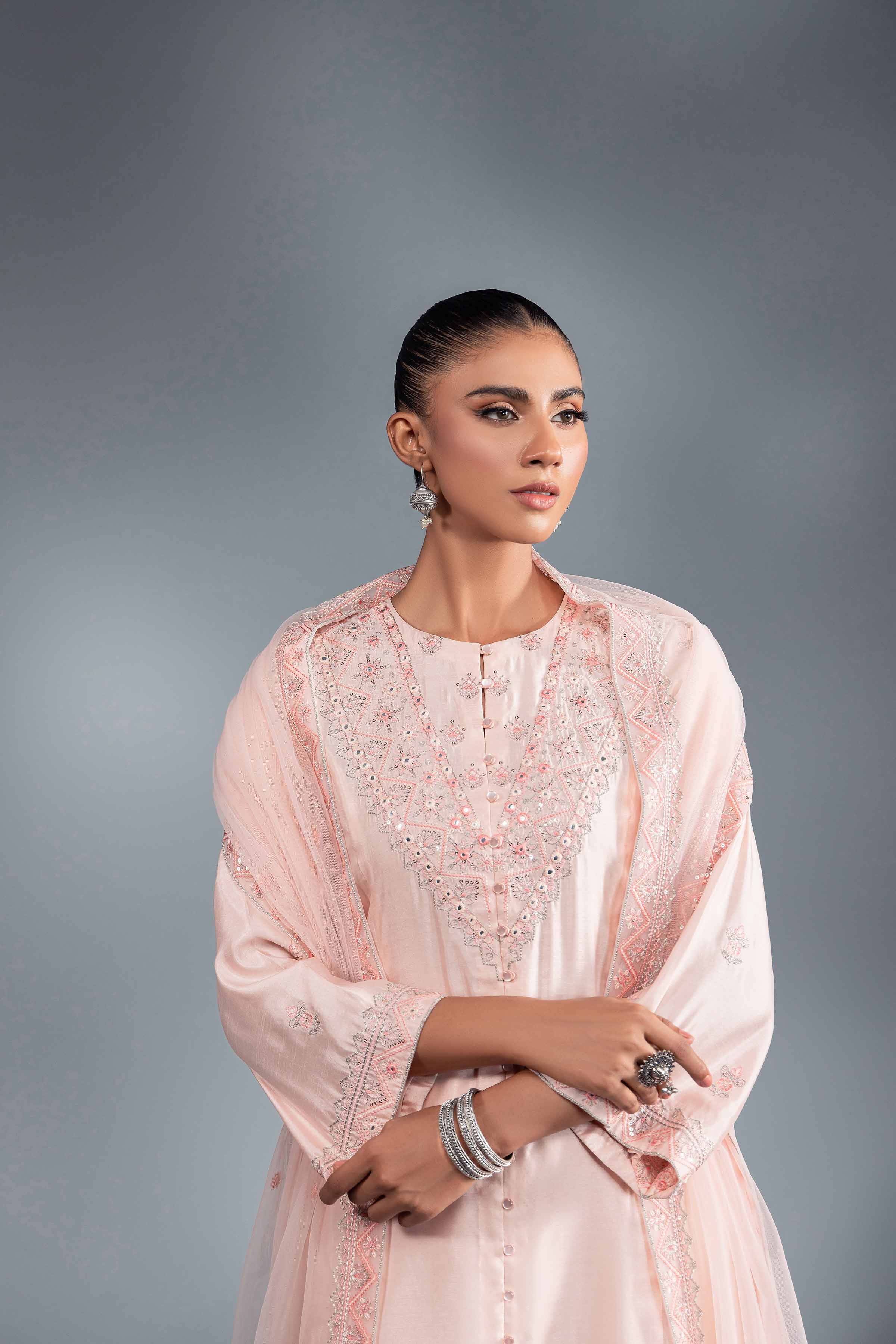 3 Piece - Embroidered Suit - KFW24-31