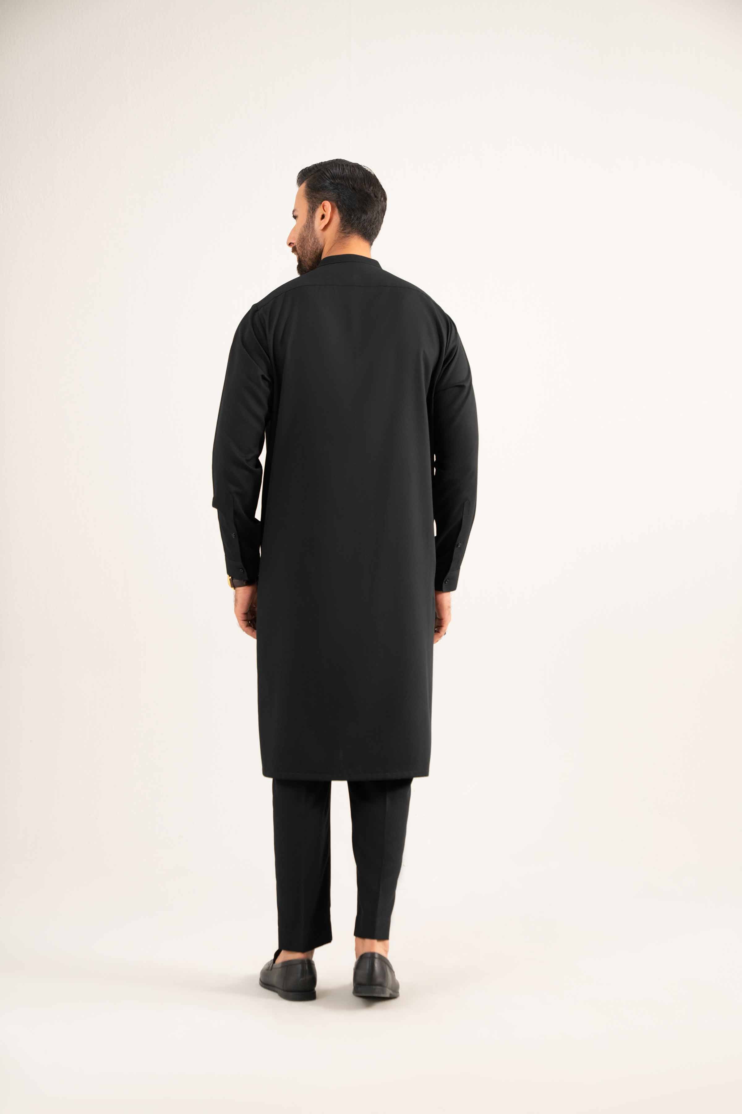 NISHATUAE - Black Solids Linen 2-piece Ready to wear Dress