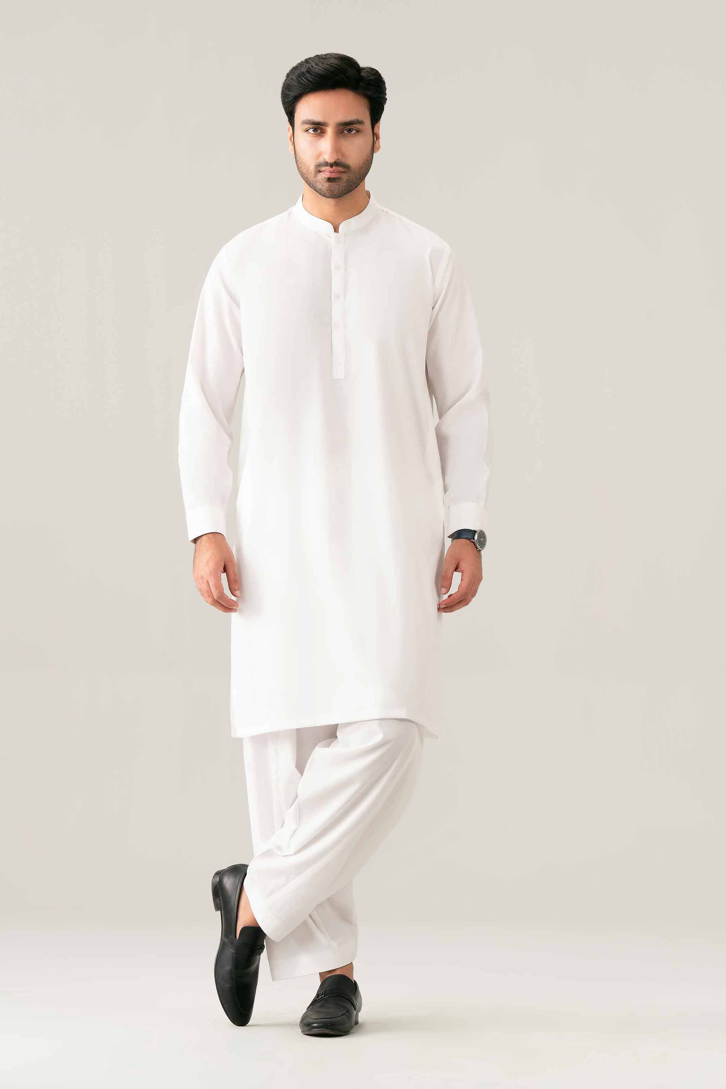 2 Piece - Solid Suit - NQ26-025 White Boski 2 Pieces Solids