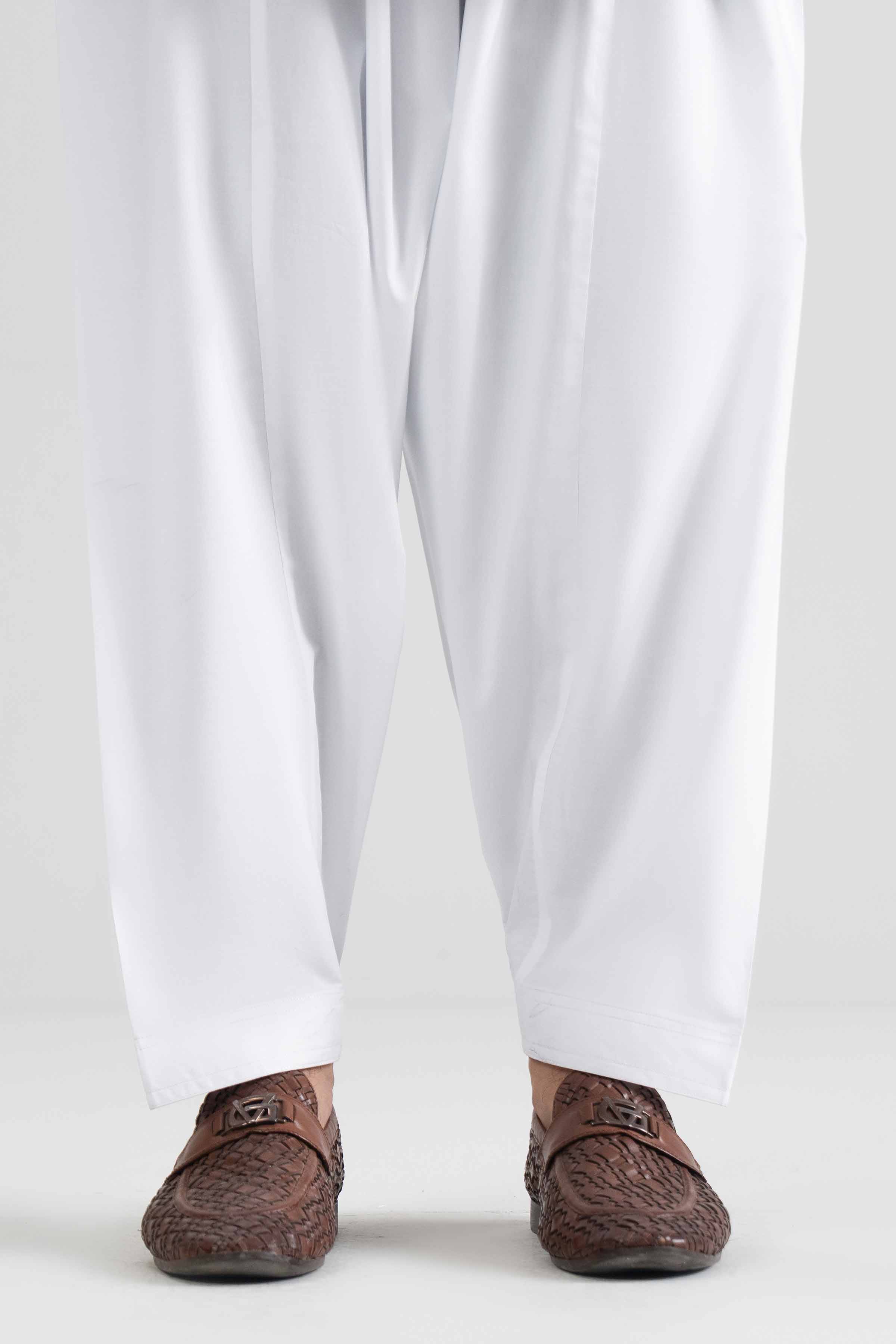 Basic Shalwar - NQ26-028 White Cotton 1PC