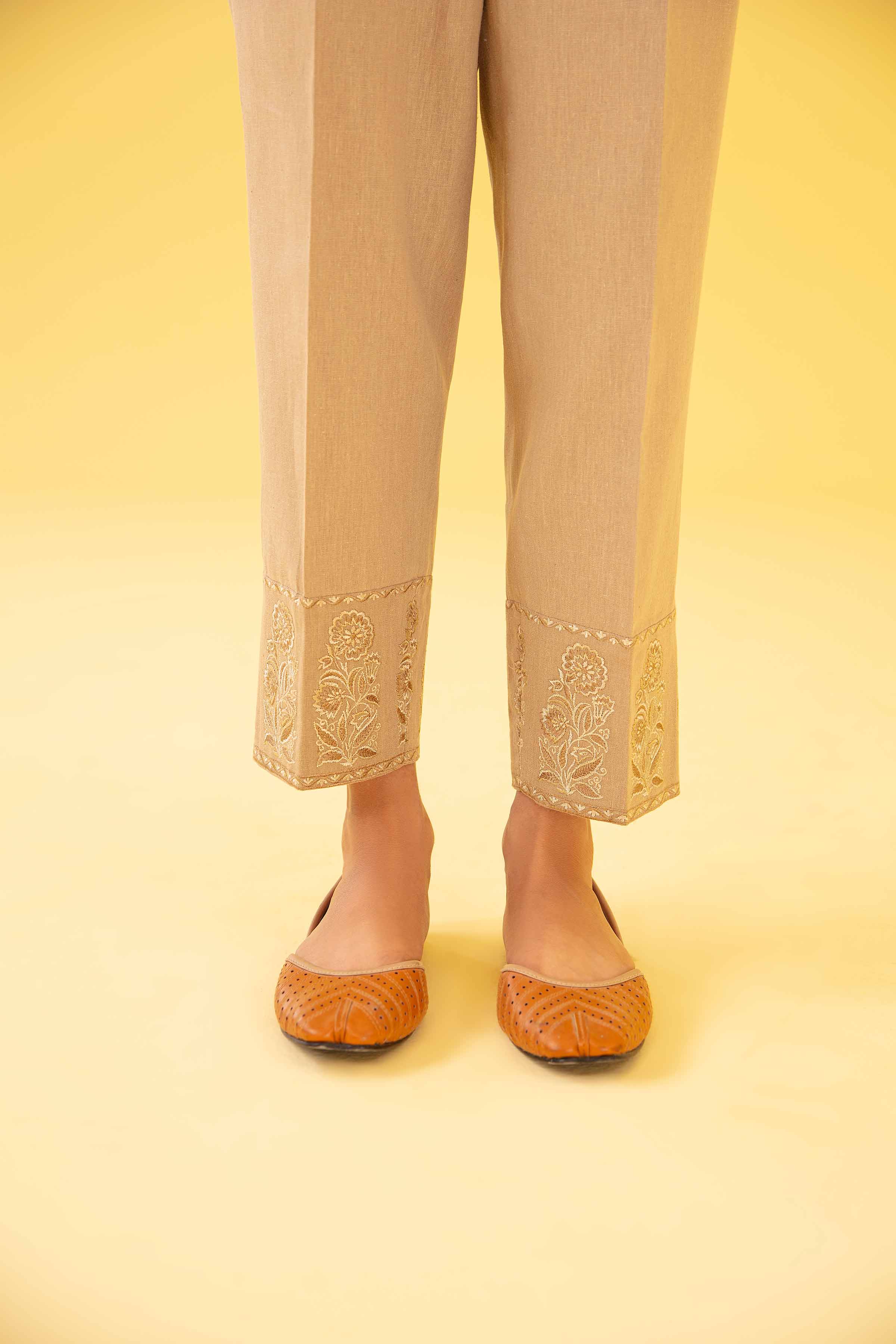 Nishat Linen UAE - Embroidered Trousers - PE23-219