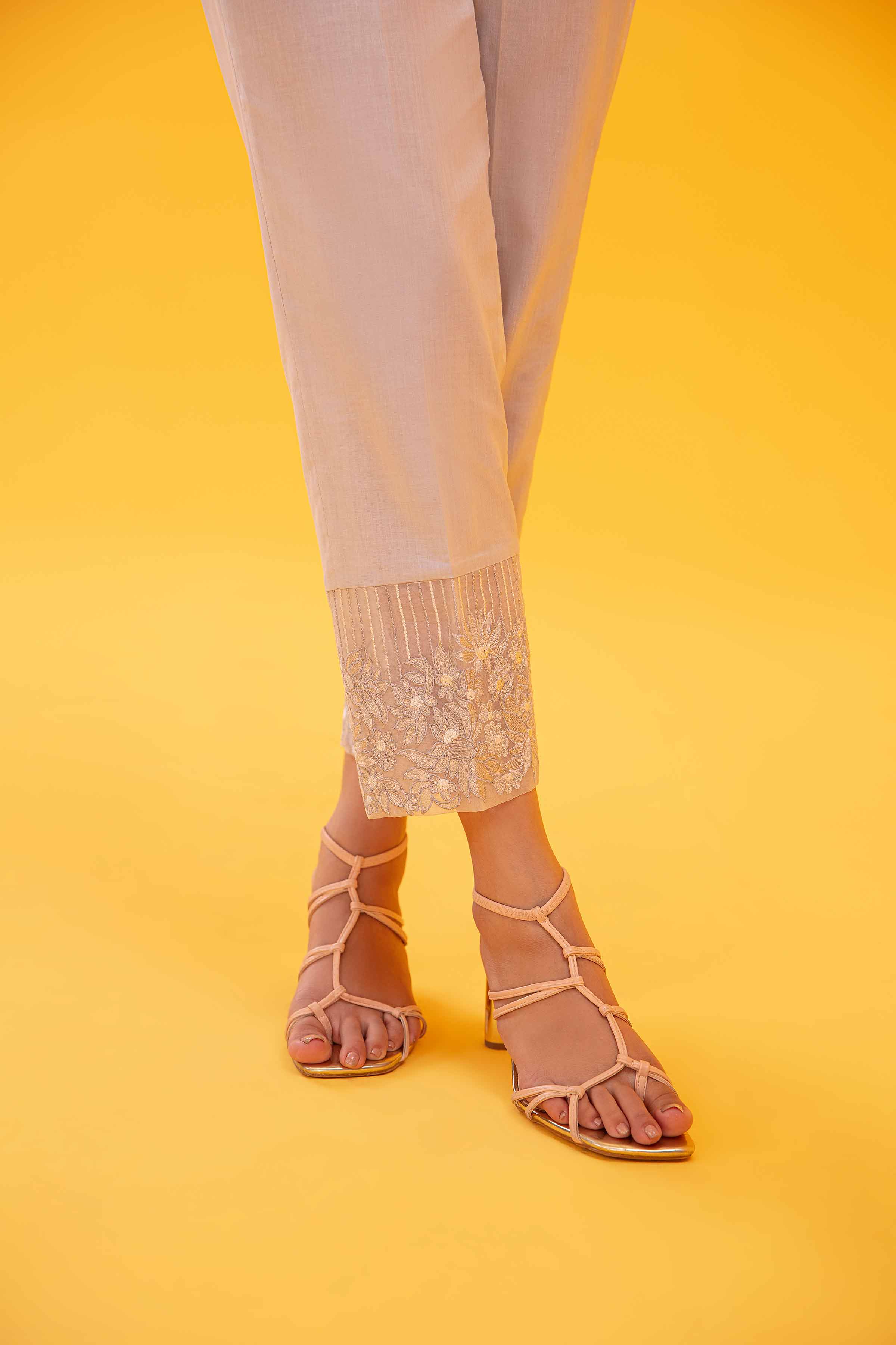 Nishat Linen UAE - Embroidered Trousers - PE23-220