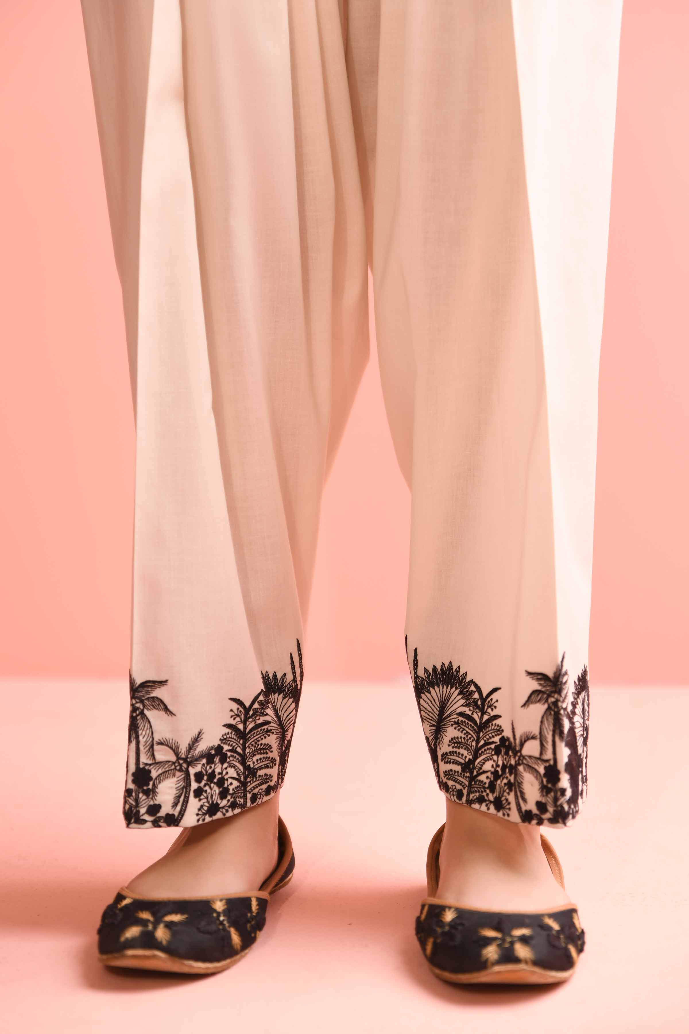 Nishat Linen UAE - Embroidered Shalwar - PE23-97