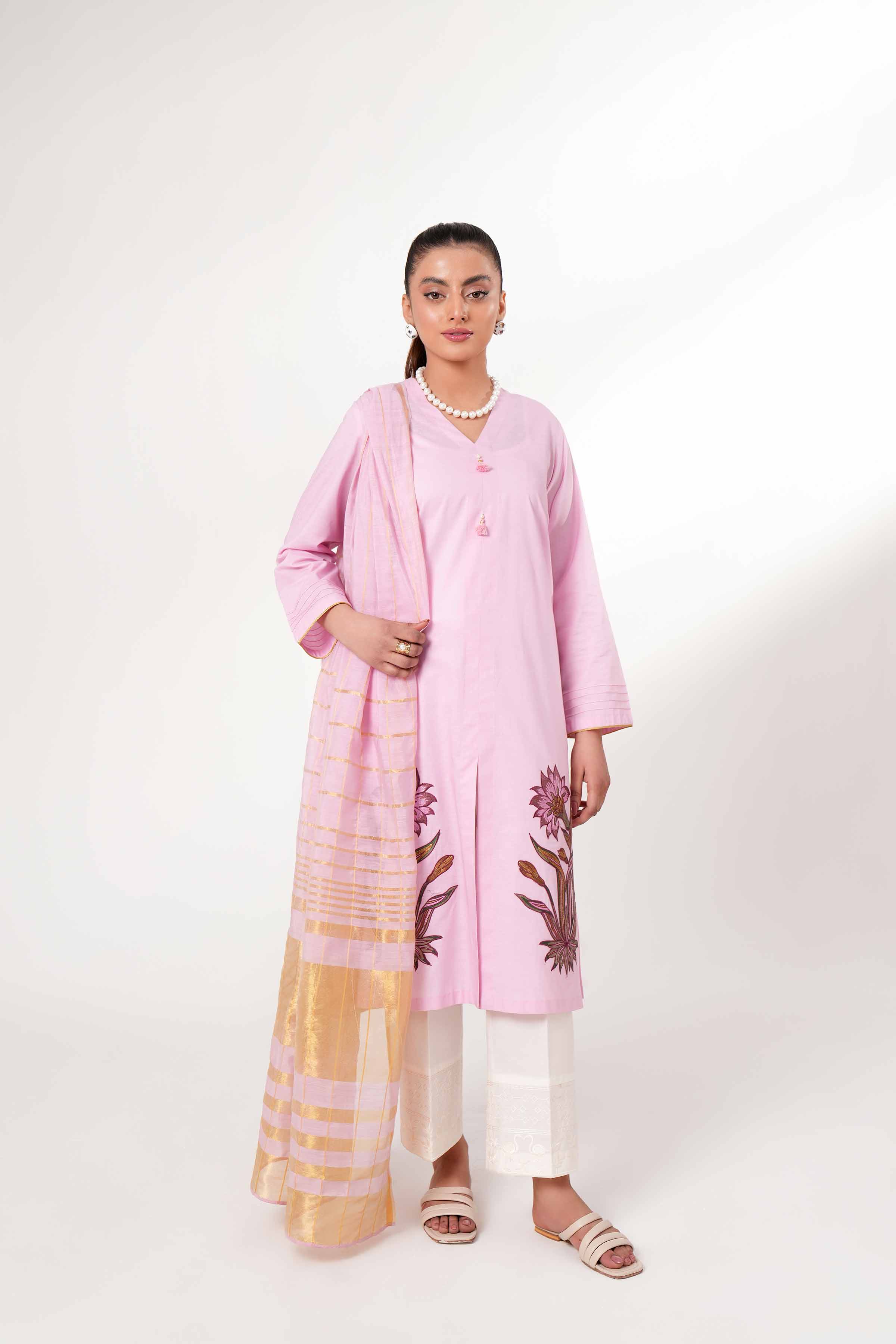 2 Piece - Embroidered Suit - PE24-46