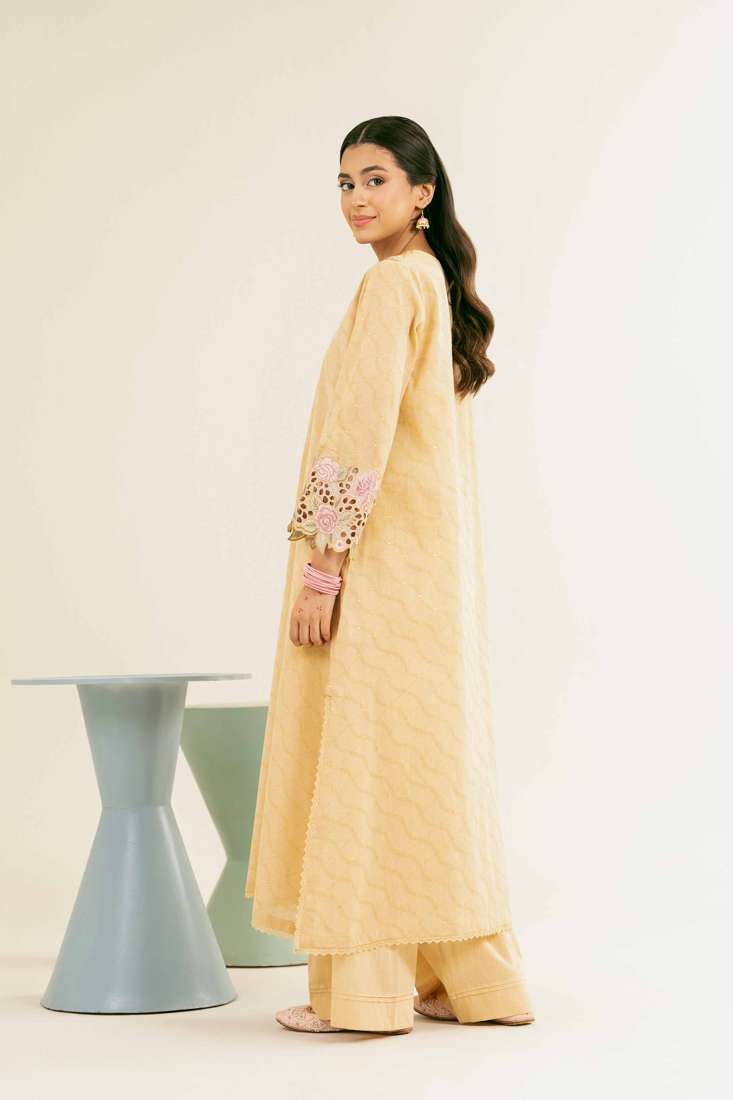 2 Piece - Embroidered Suit - PE25-104