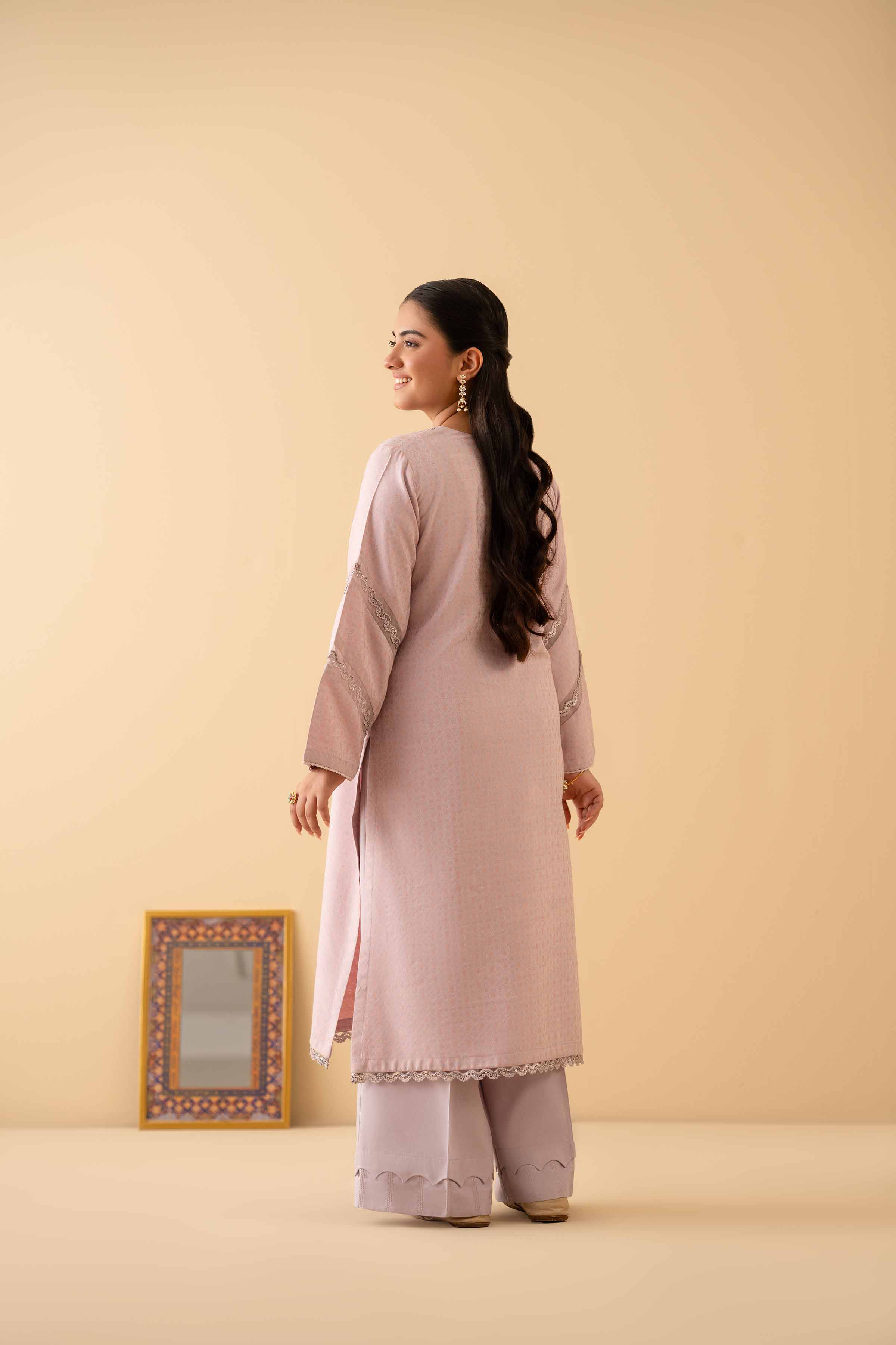 NISHATUAE - Purple Solids Cambric 2-piece Ready to wear Dress