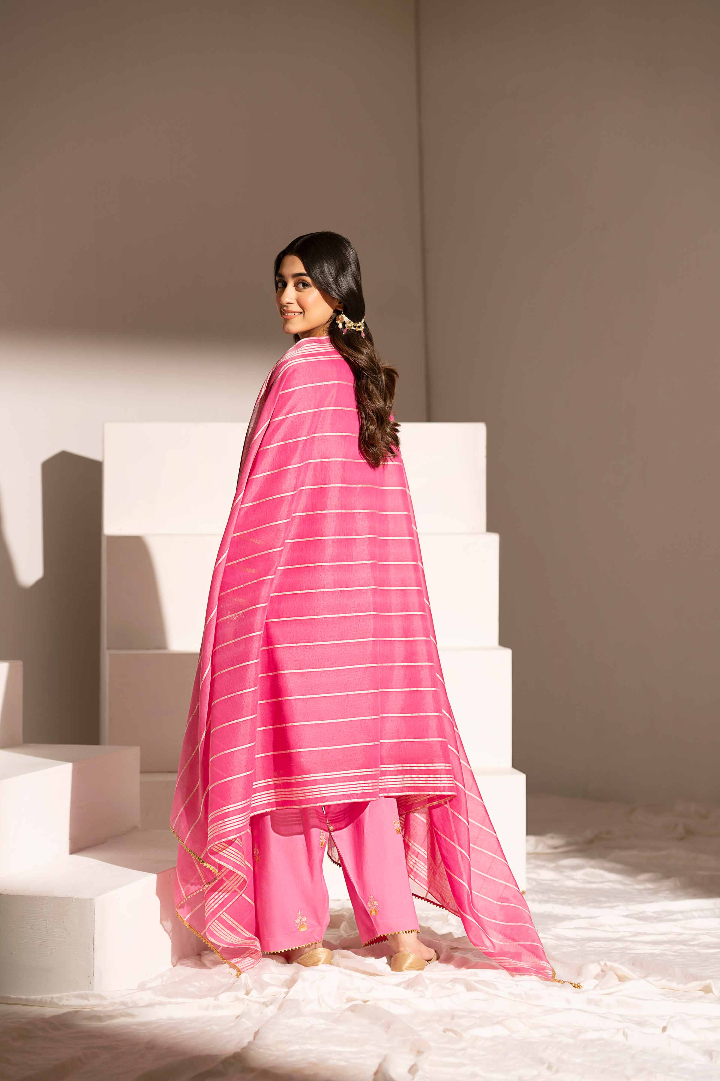 3 Piece - Embroidered Suit - PE25-156