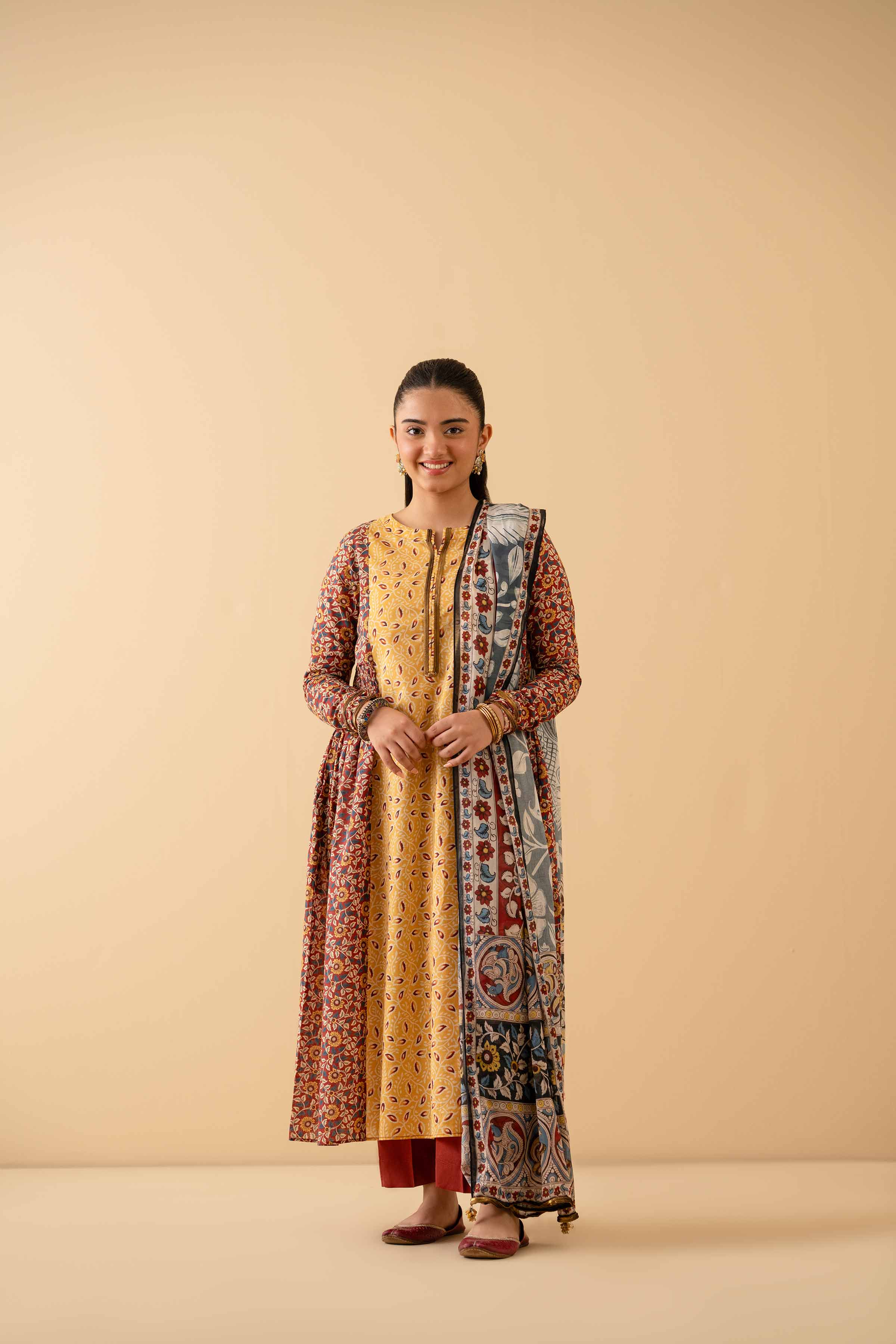 3 Piece - Printed Suit - PE25-216