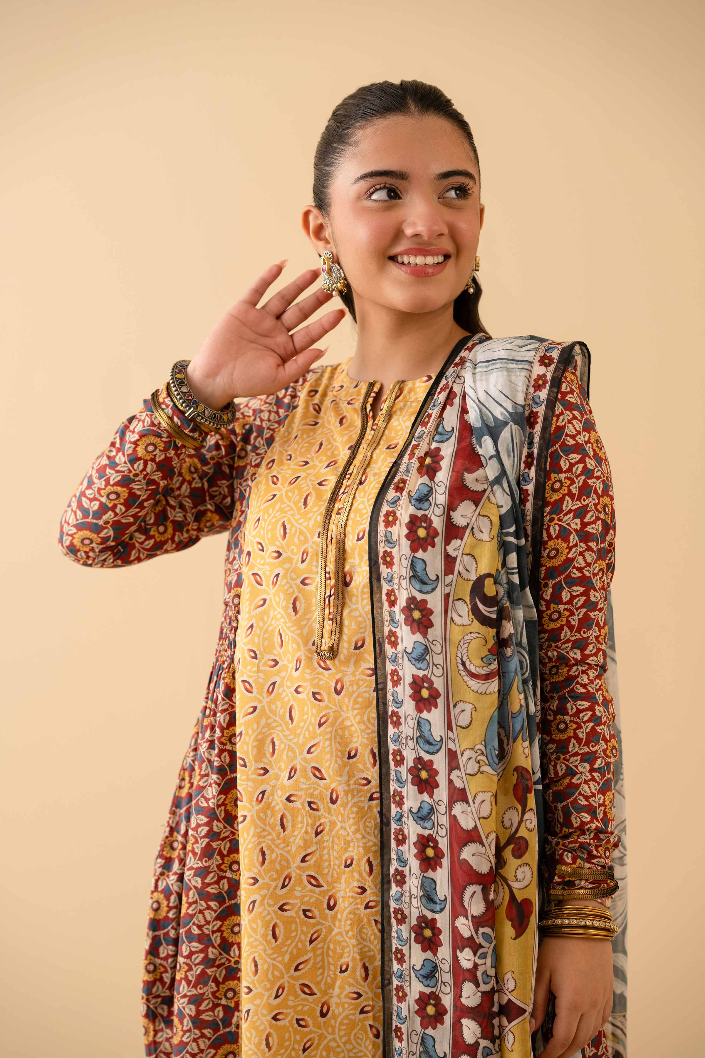 3 Piece - Printed Suit - PE25-216