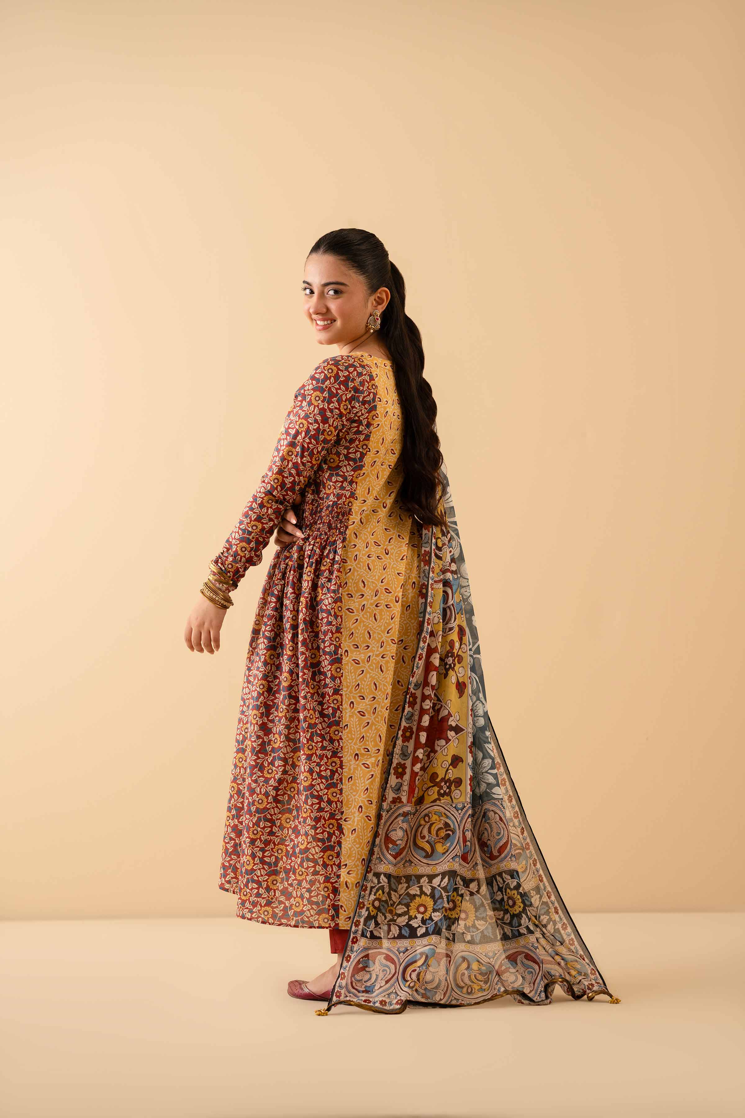 3 Piece - Printed Suit - PE25-216