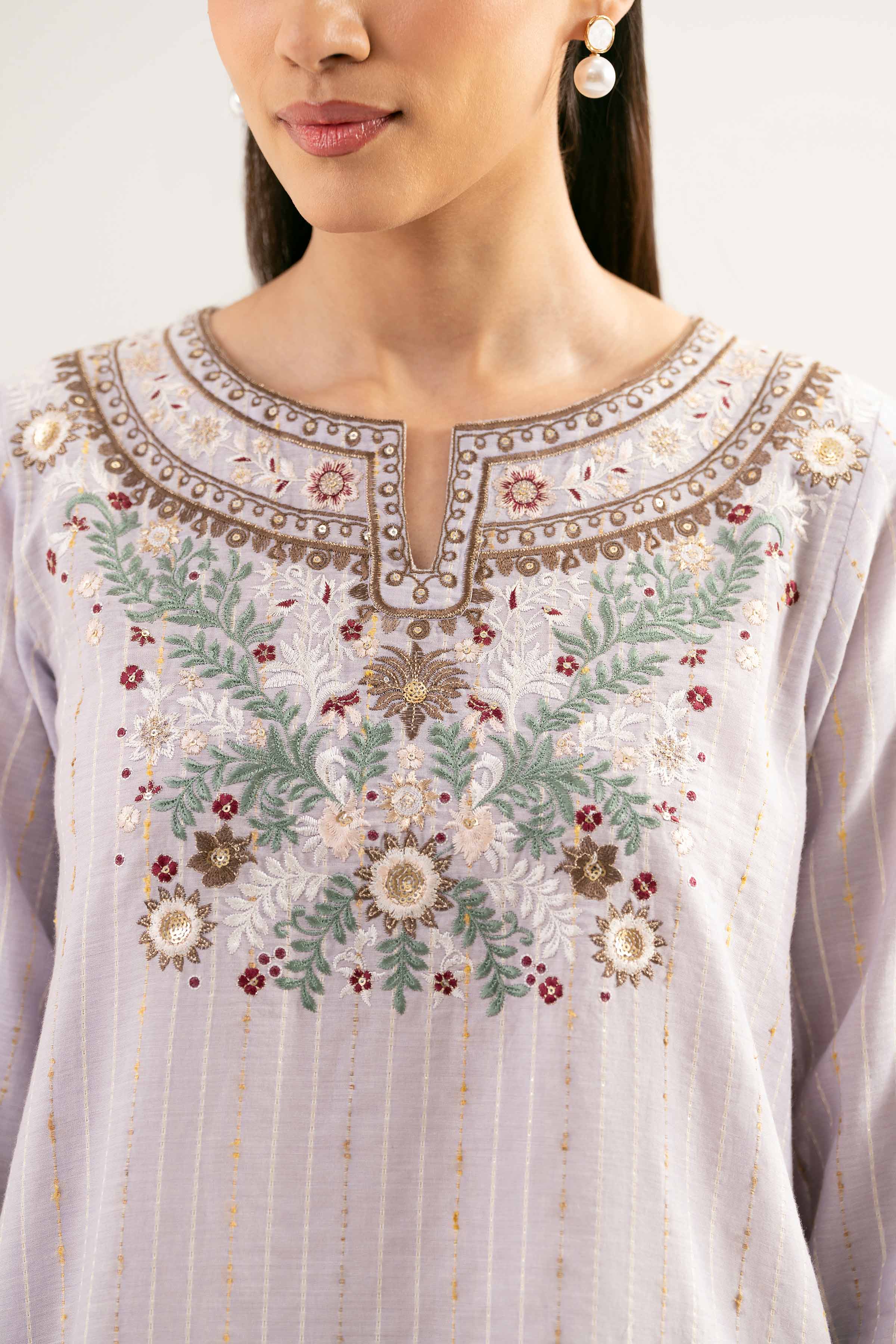 3 Piece - Embroidered Suit - PE25-242