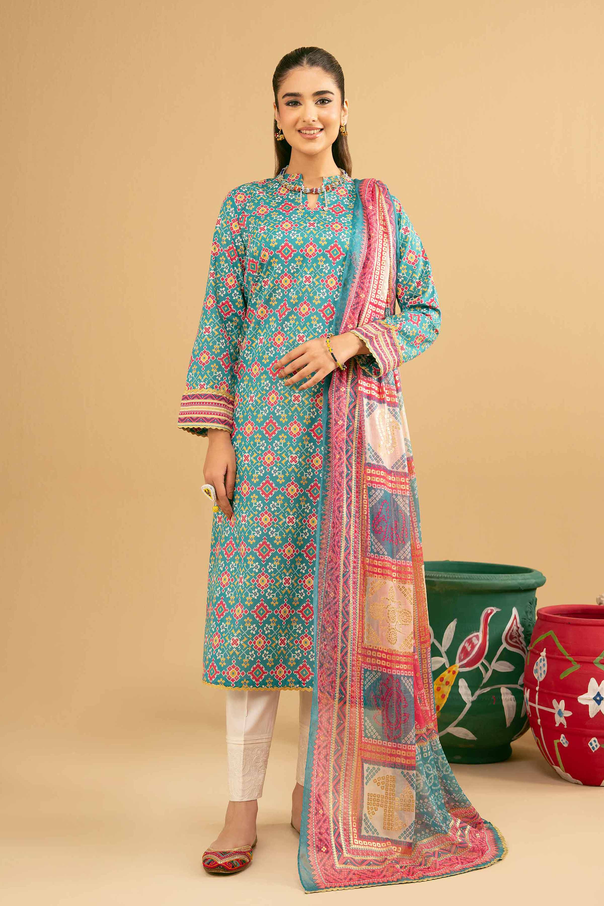 2 Piece - Printed Suit - PE25-259