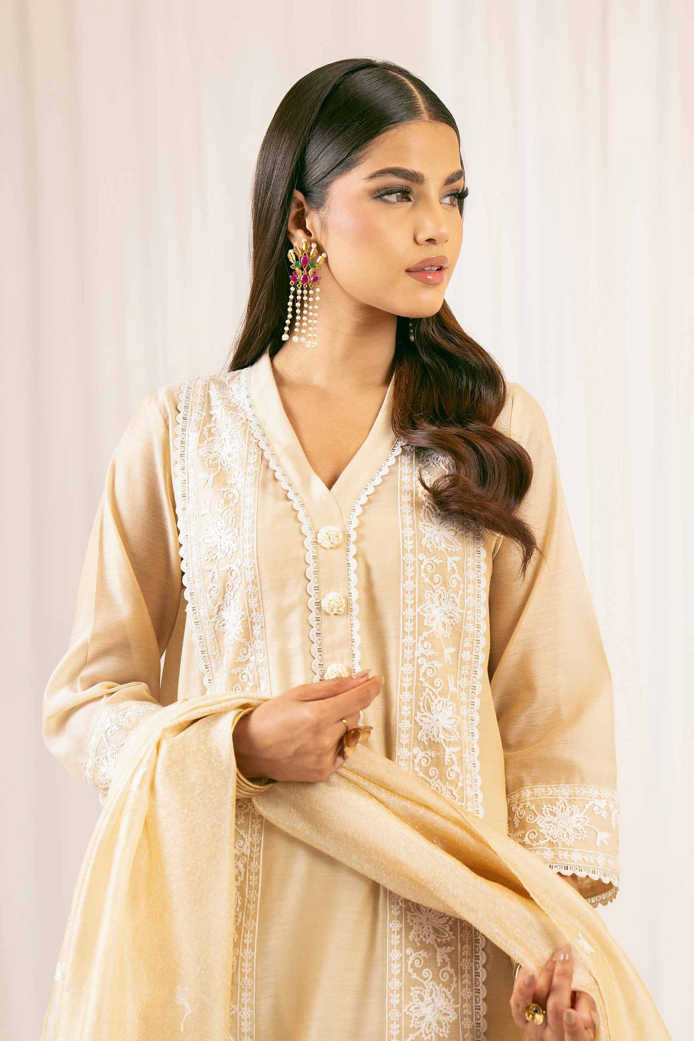 3 Piece - Embroidered Suit - PFE25-30