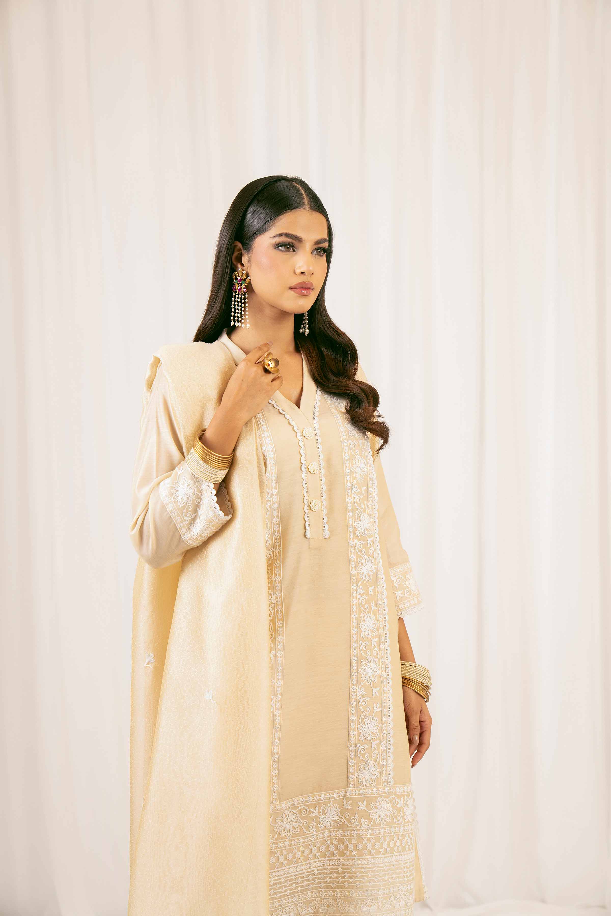 3 Piece - Embroidered Suit - PFE25-30