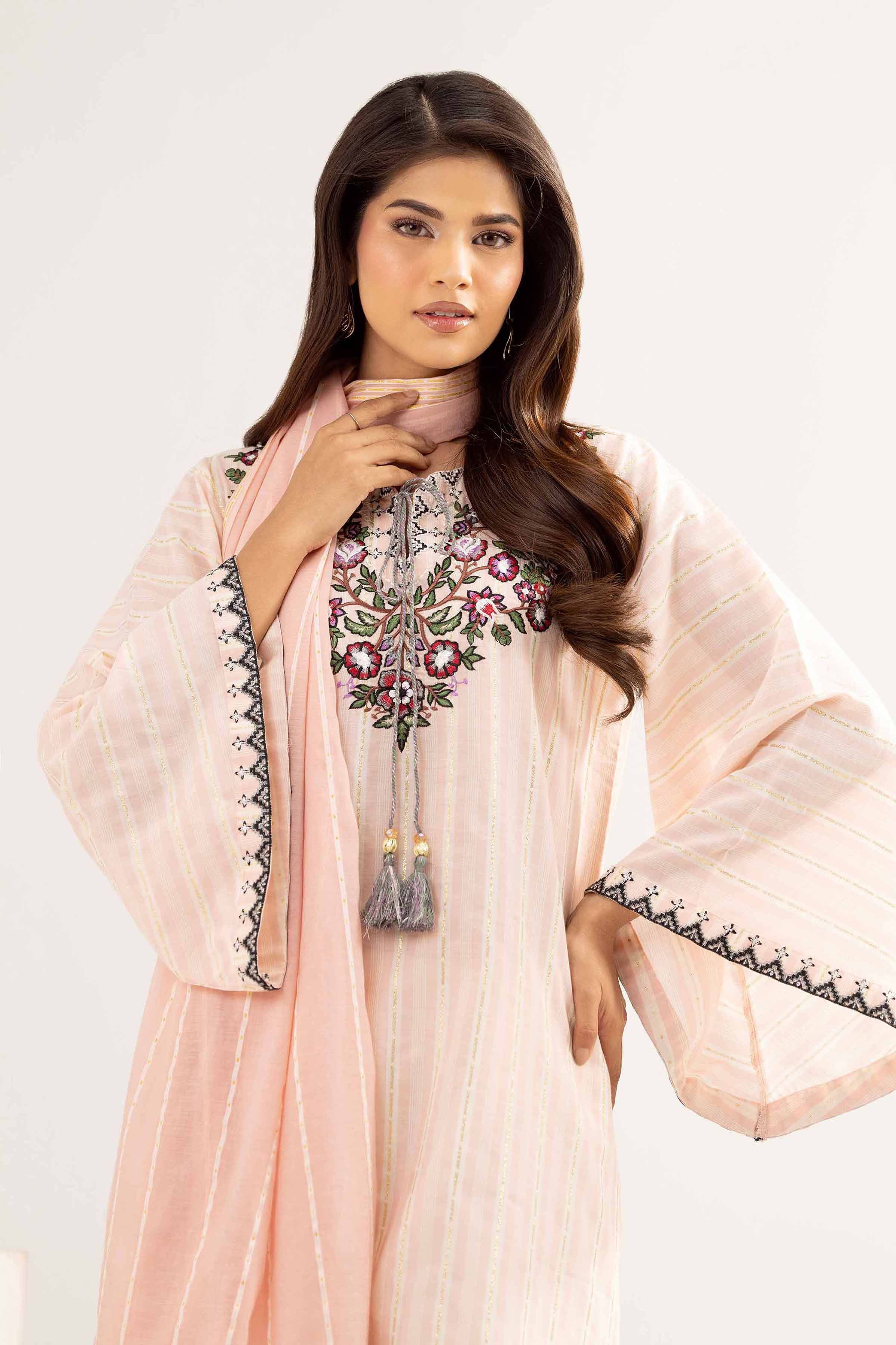 2 Piece - Embroidered Suit - PE25-358
