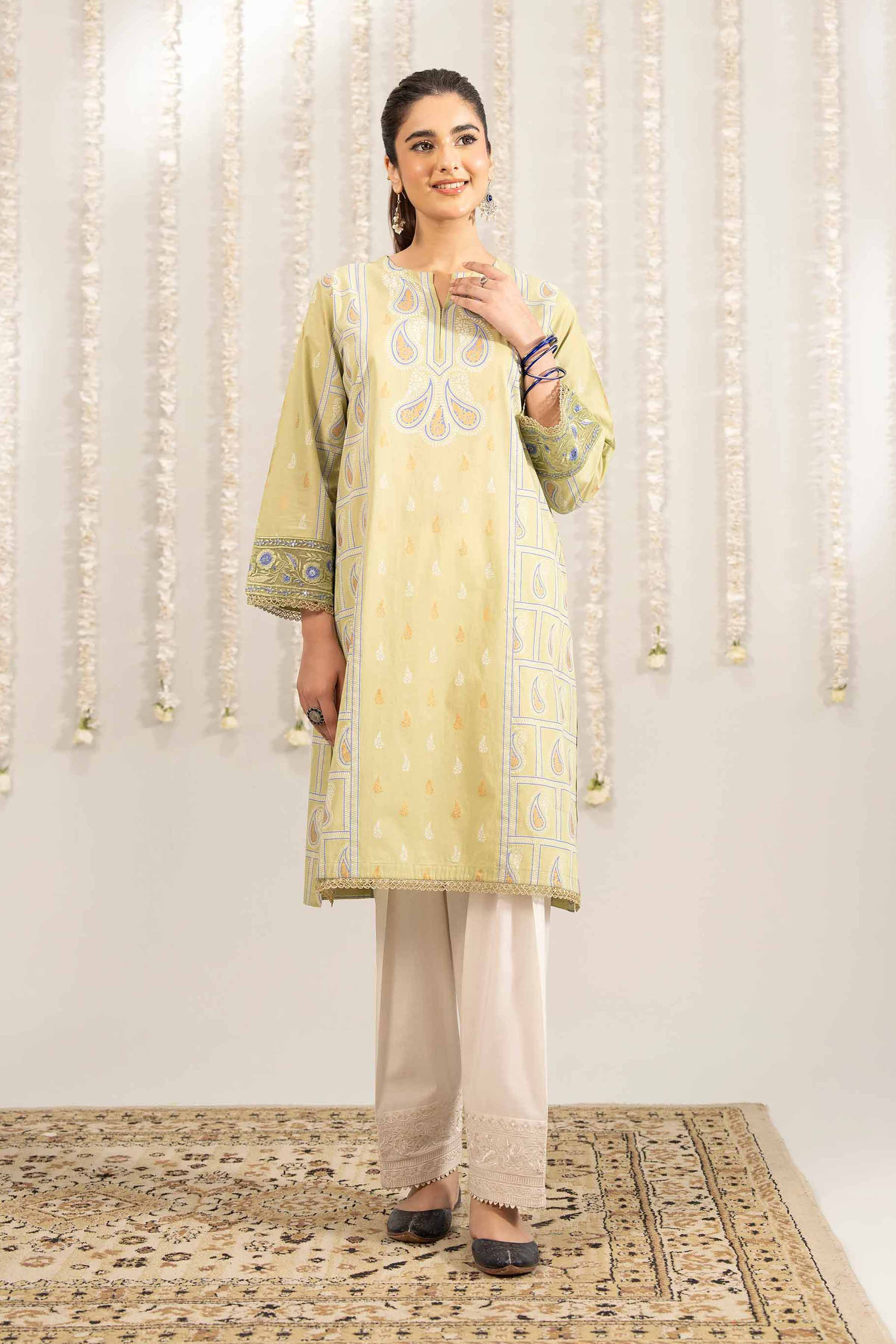 Printed Embroidered Shirt - PE25-495
