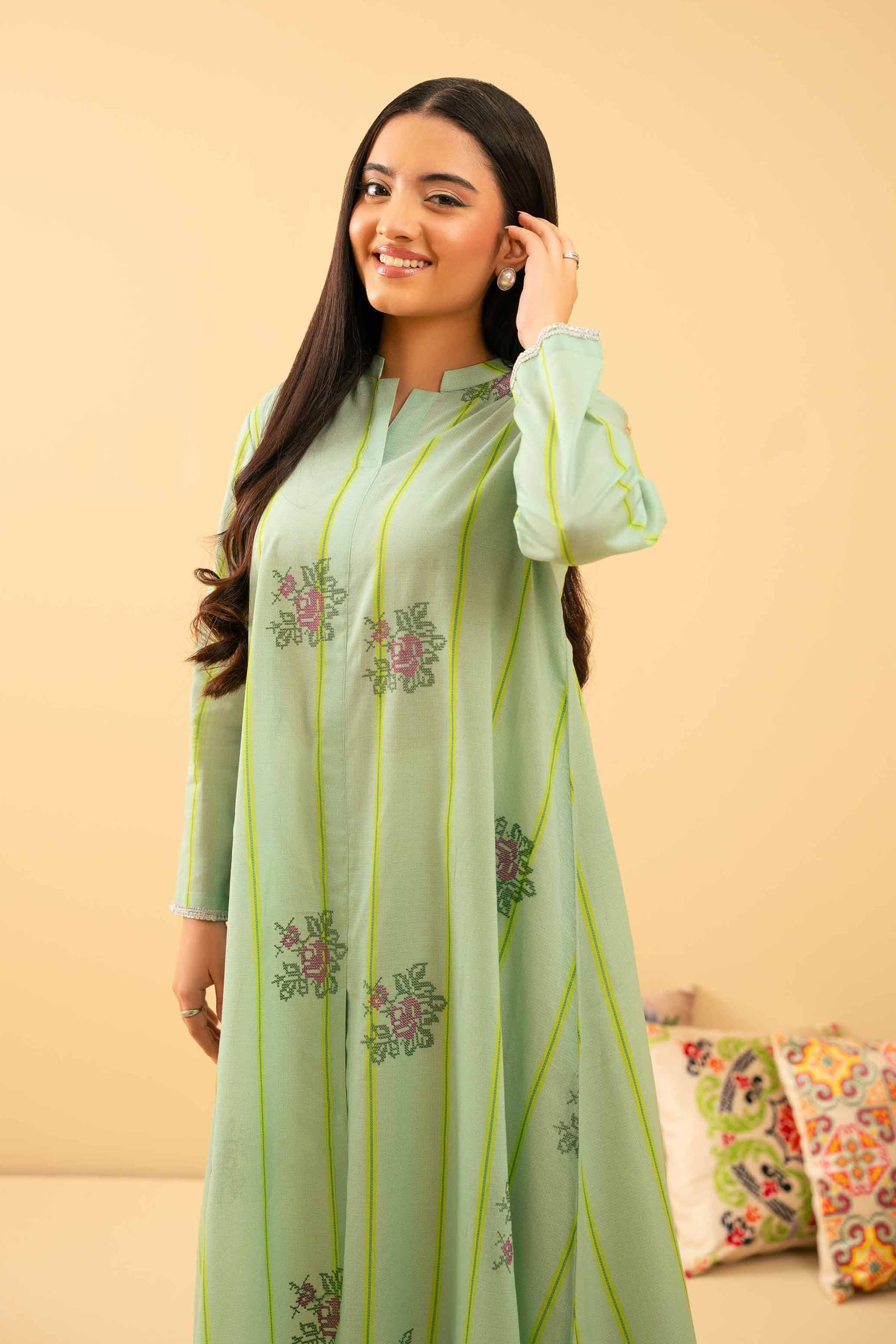 Printed Embroidered Shirt - PE25-507