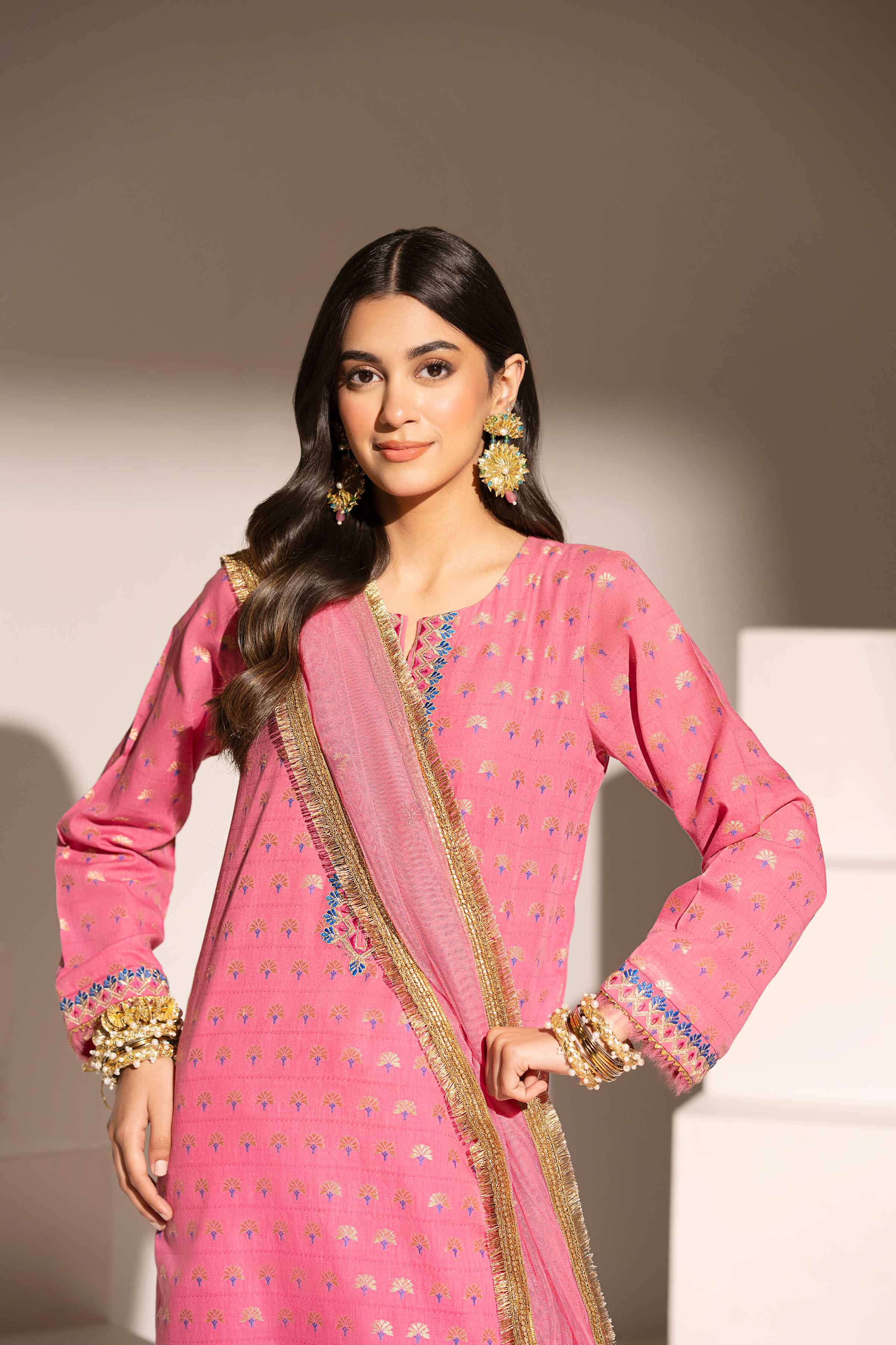 3 Piece - Embroidered Suit - PE25-76
