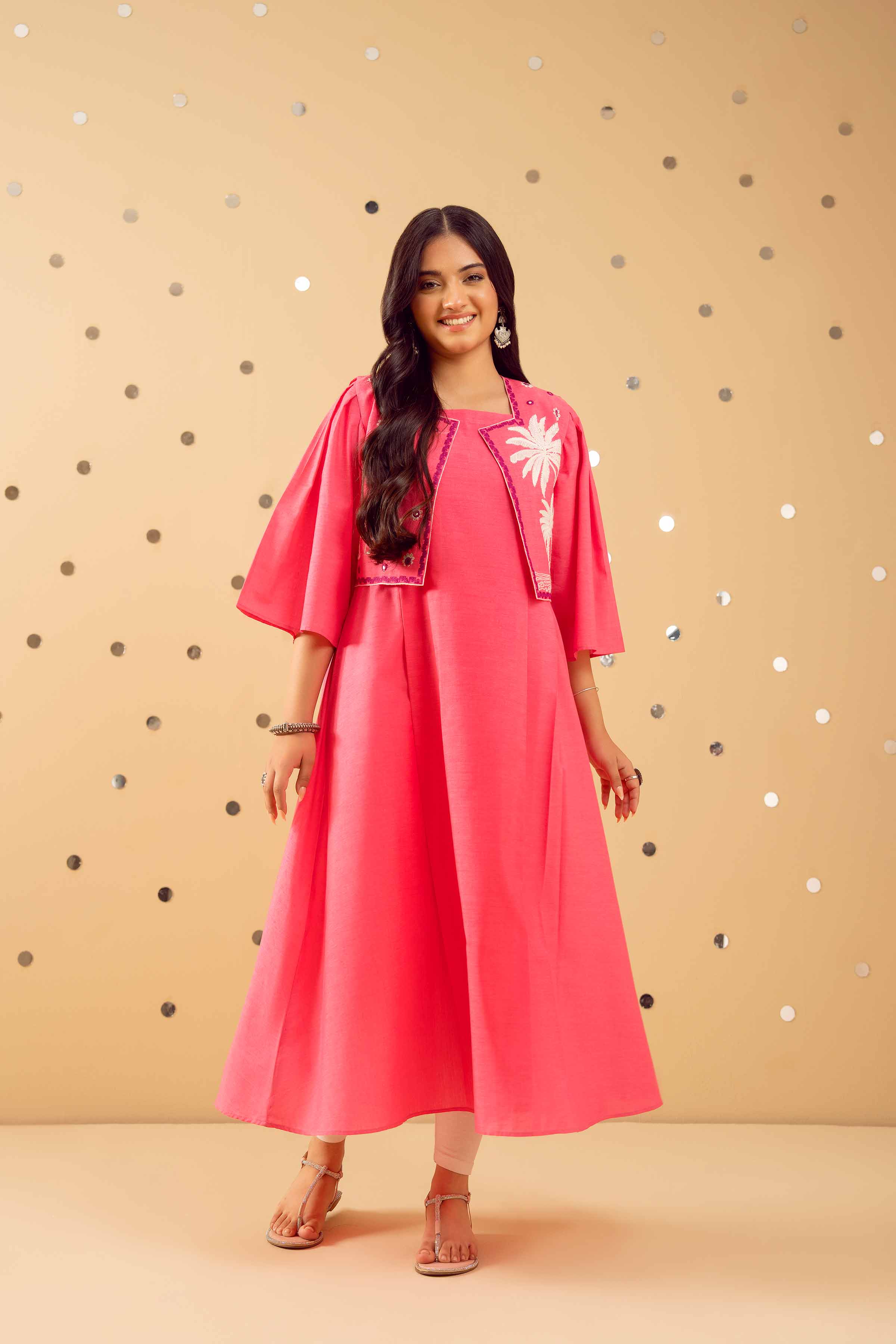 2 Piece - Embroidered Suit - PE25-90