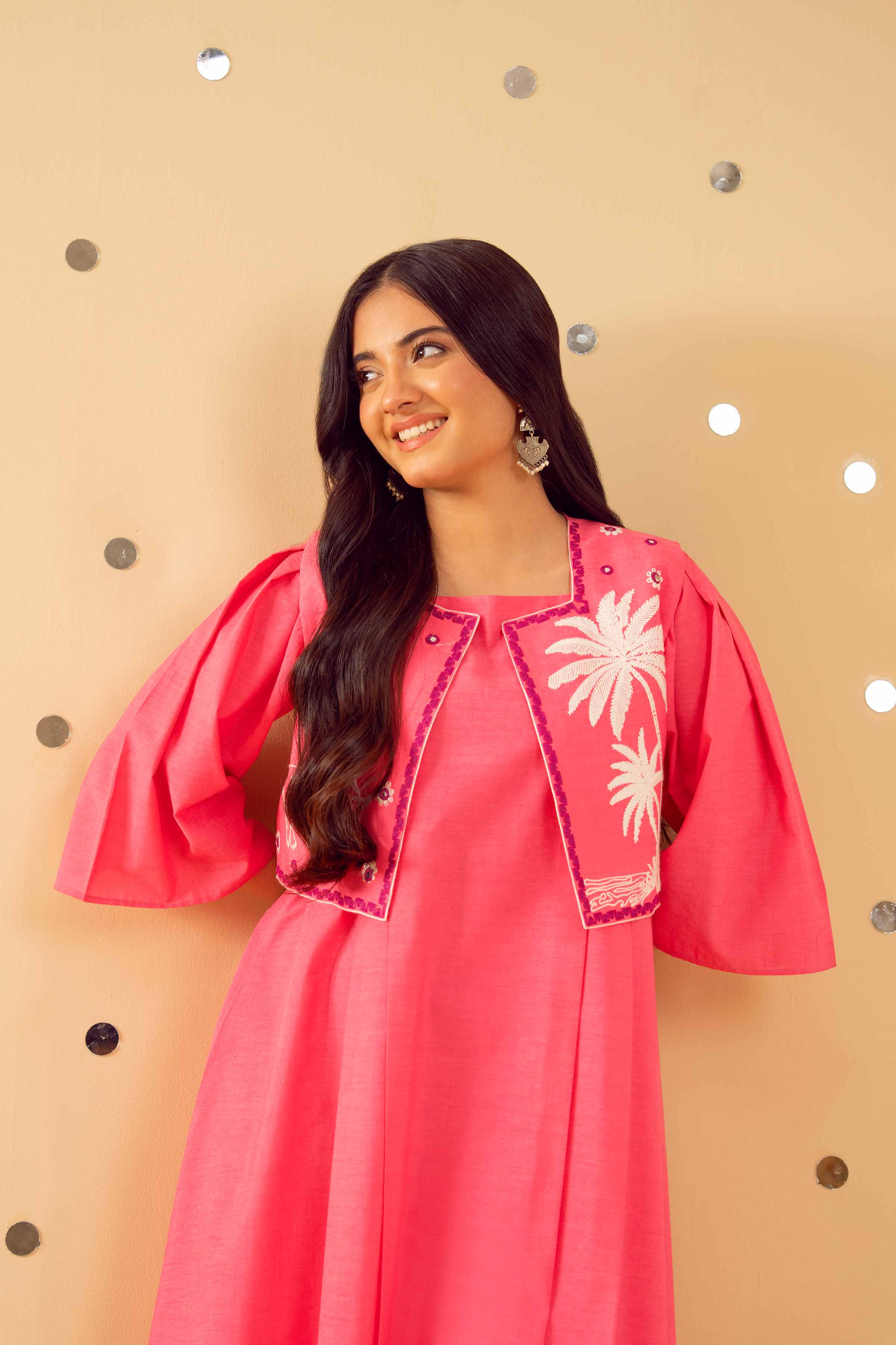 2 Piece - Embroidered Suit - PE25-90