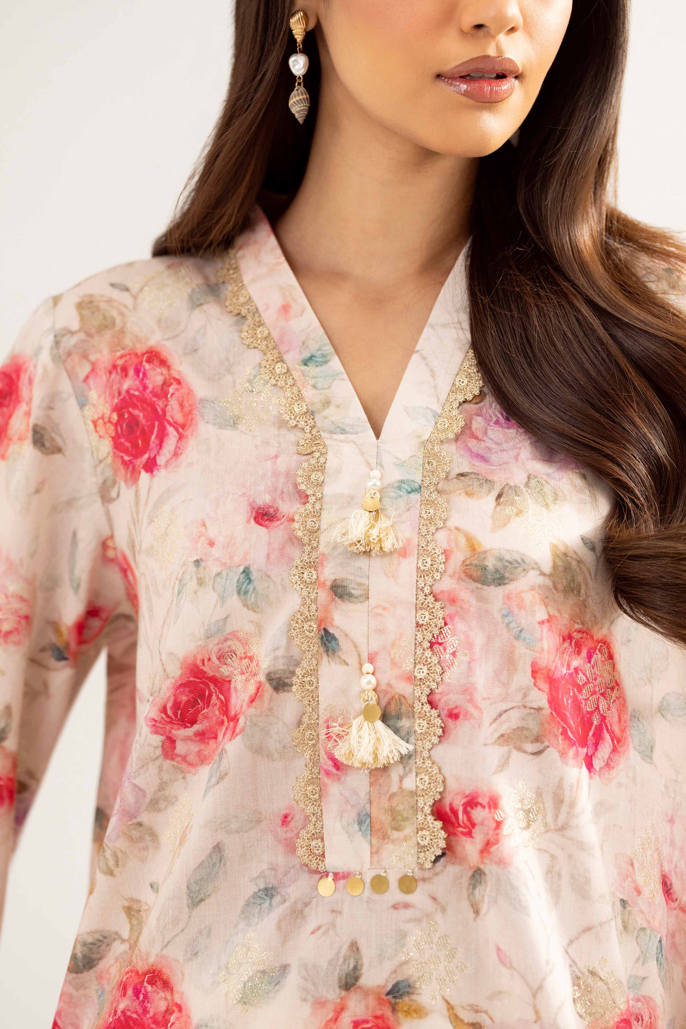 Printed Embroidered Shirt - PE25-94