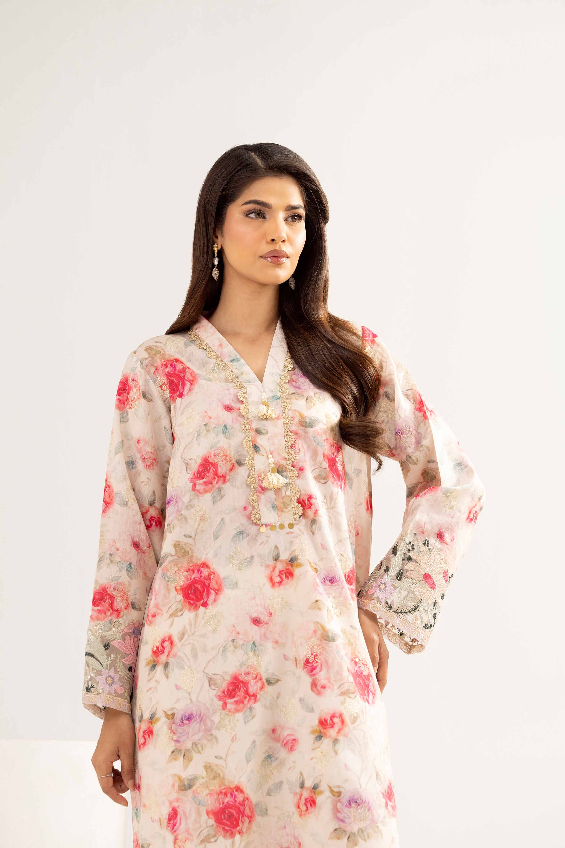 Printed Embroidered Shirt - PE25-94