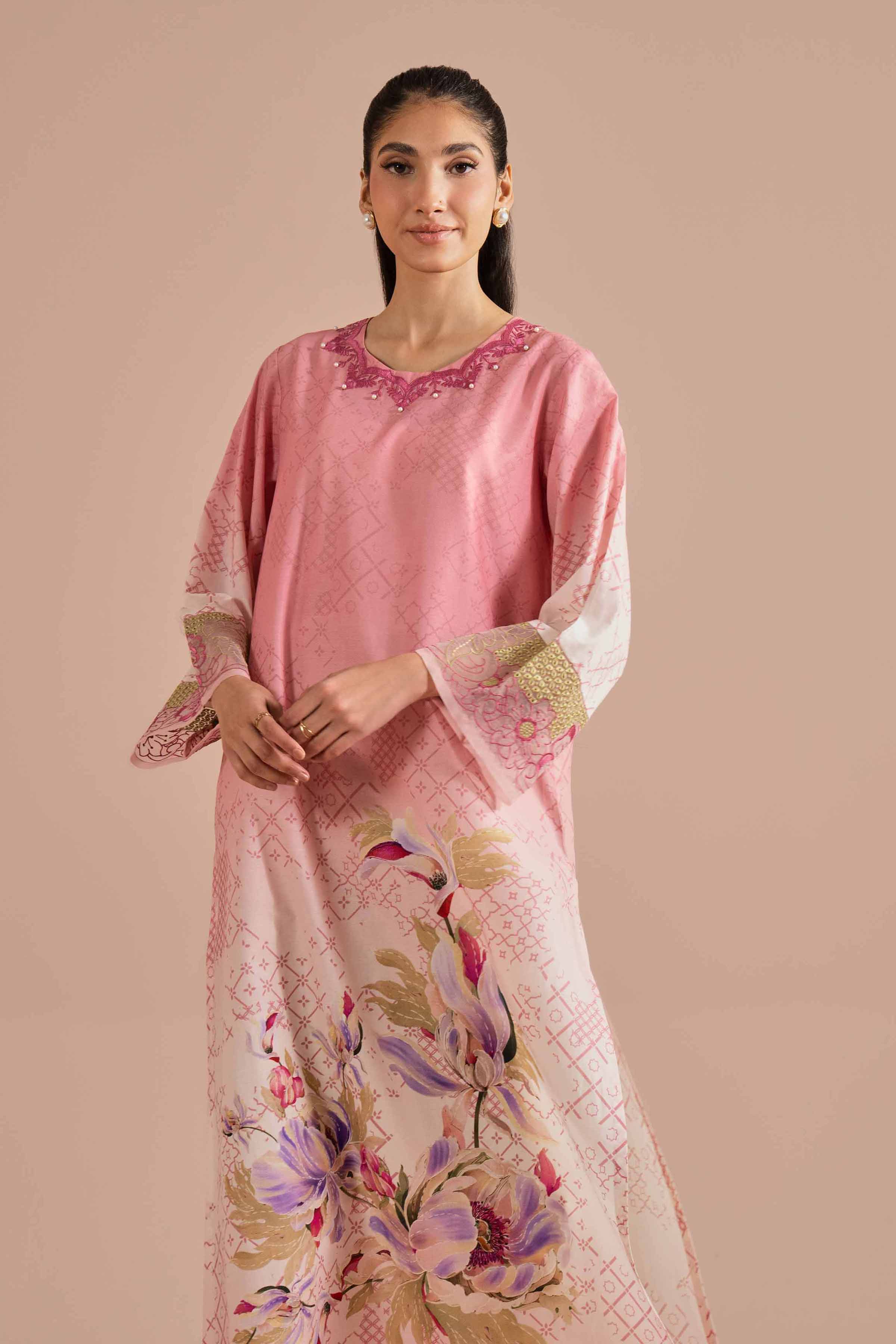 Printed Embroidered Shirt - PE26-03