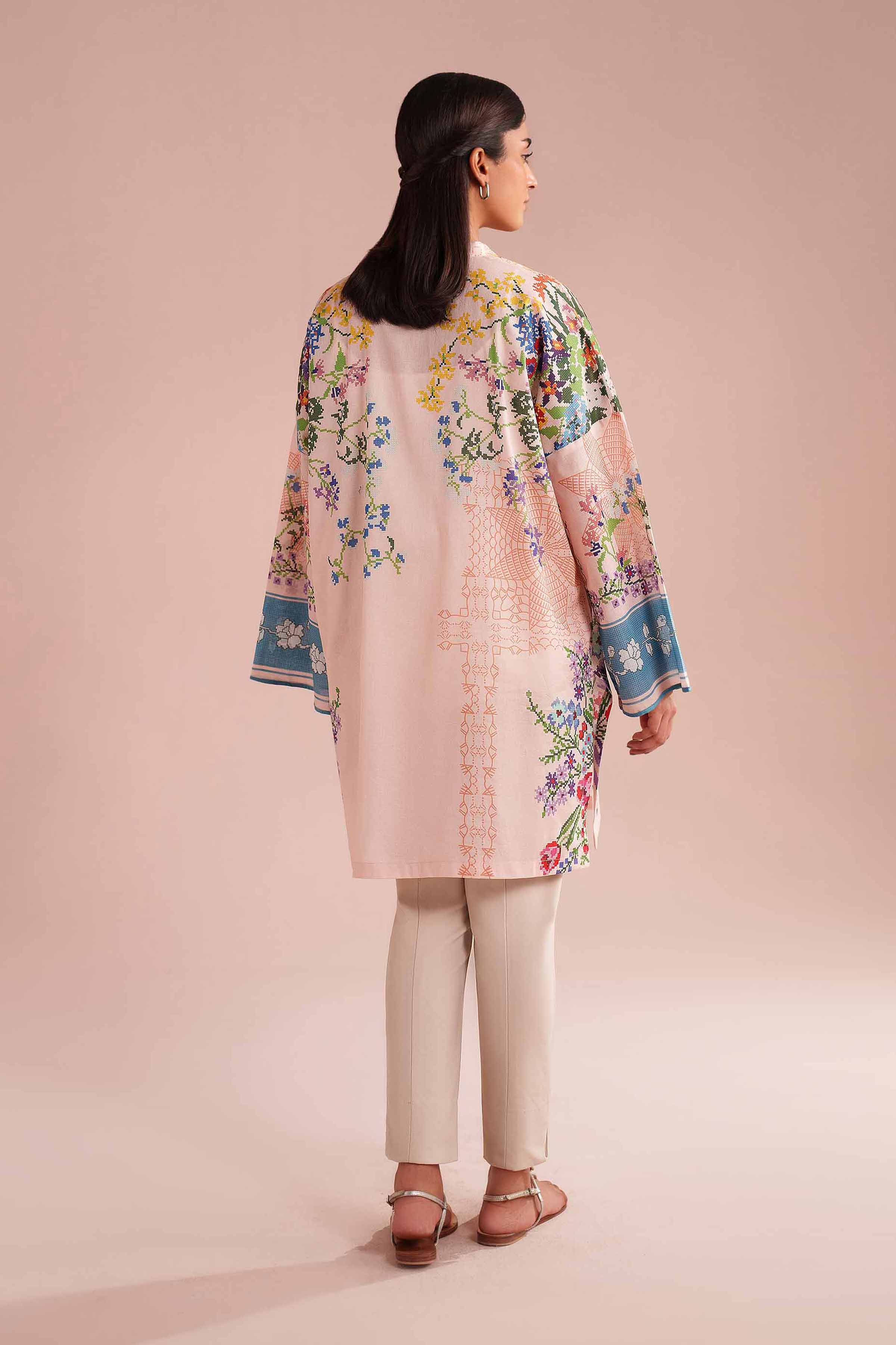 Printed Tunic - PE26-106 Pink Lawn 1PC Printed READY TO WEAR