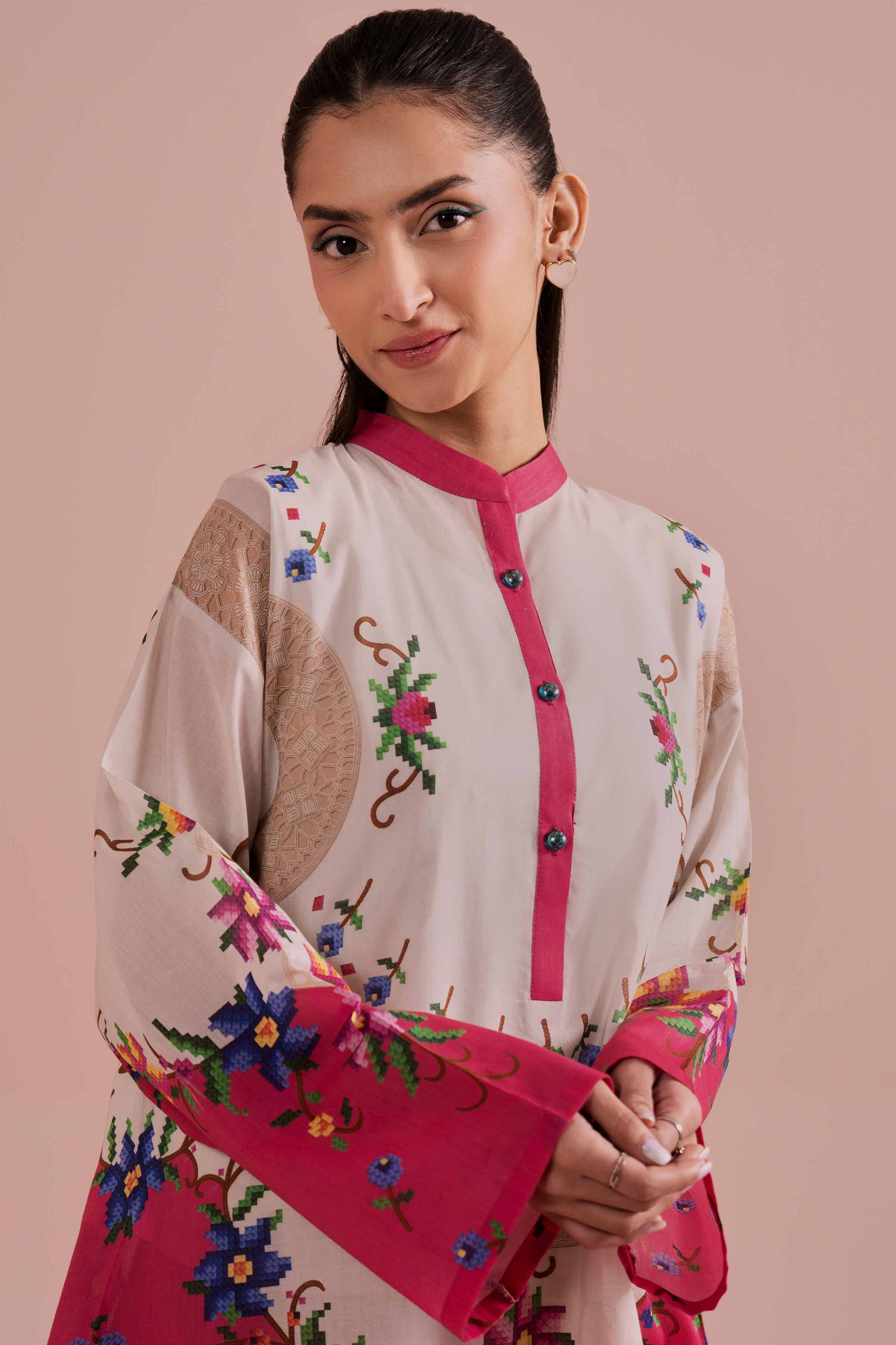 Printed Tunic - PE26-112 Multi Lawn 1PC Printed READY TO WEAR