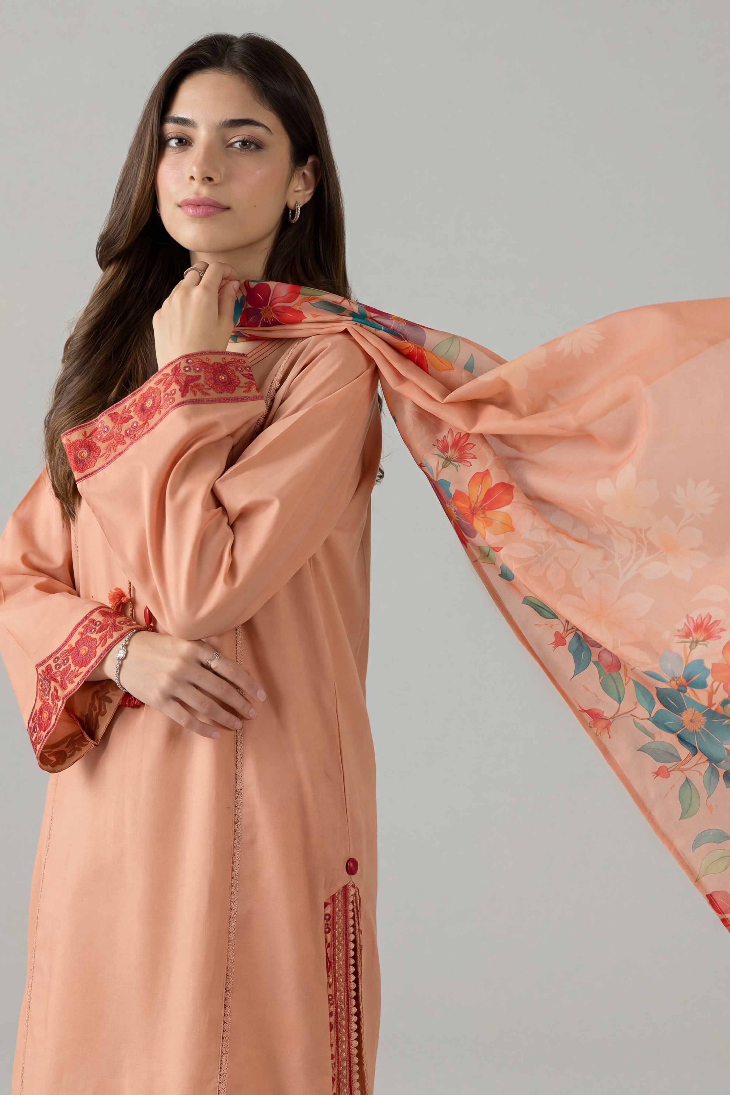 3 Piece - Embroidered Suit - PE26-139