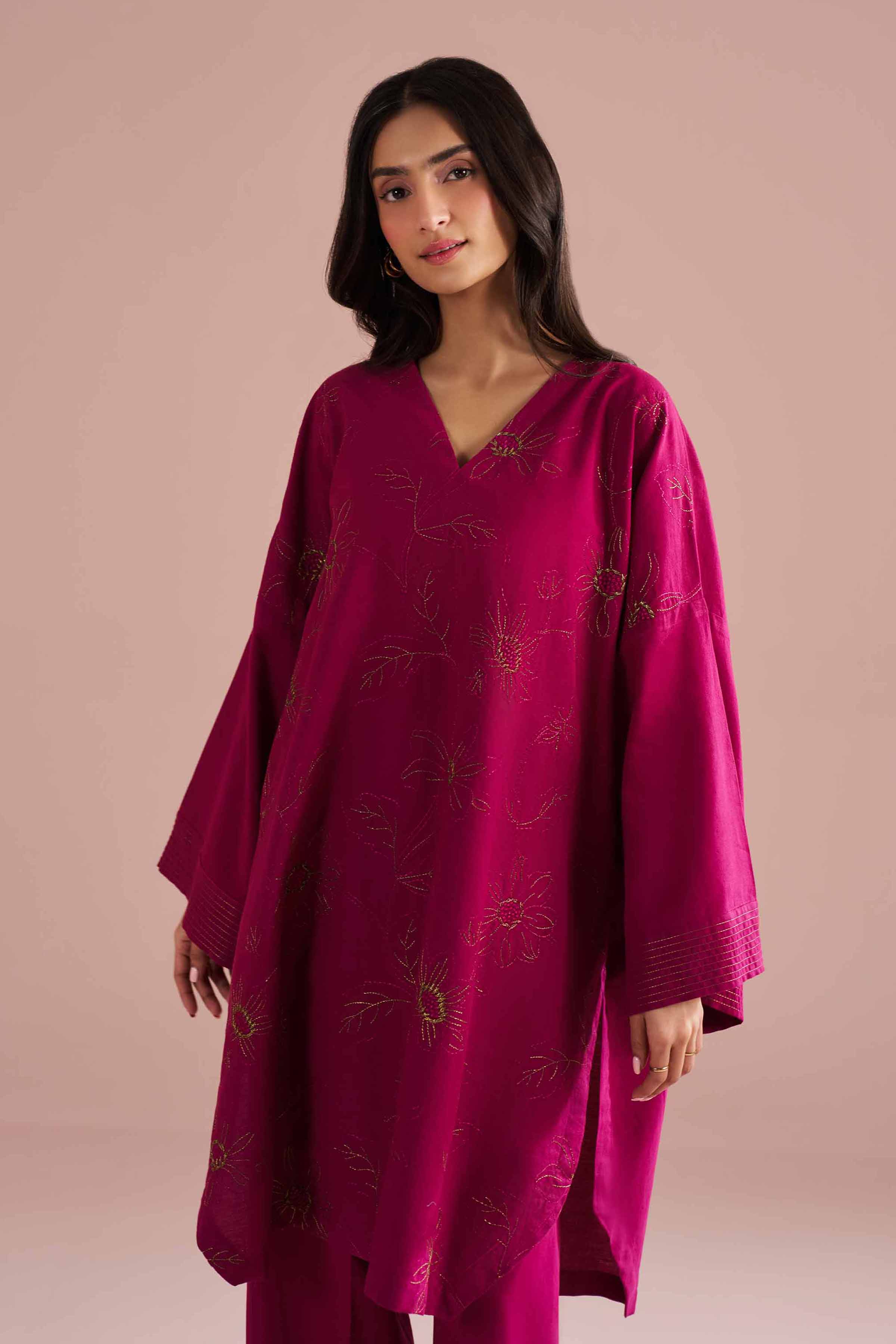 2 Piece - Embroidered Suit - PE26-148