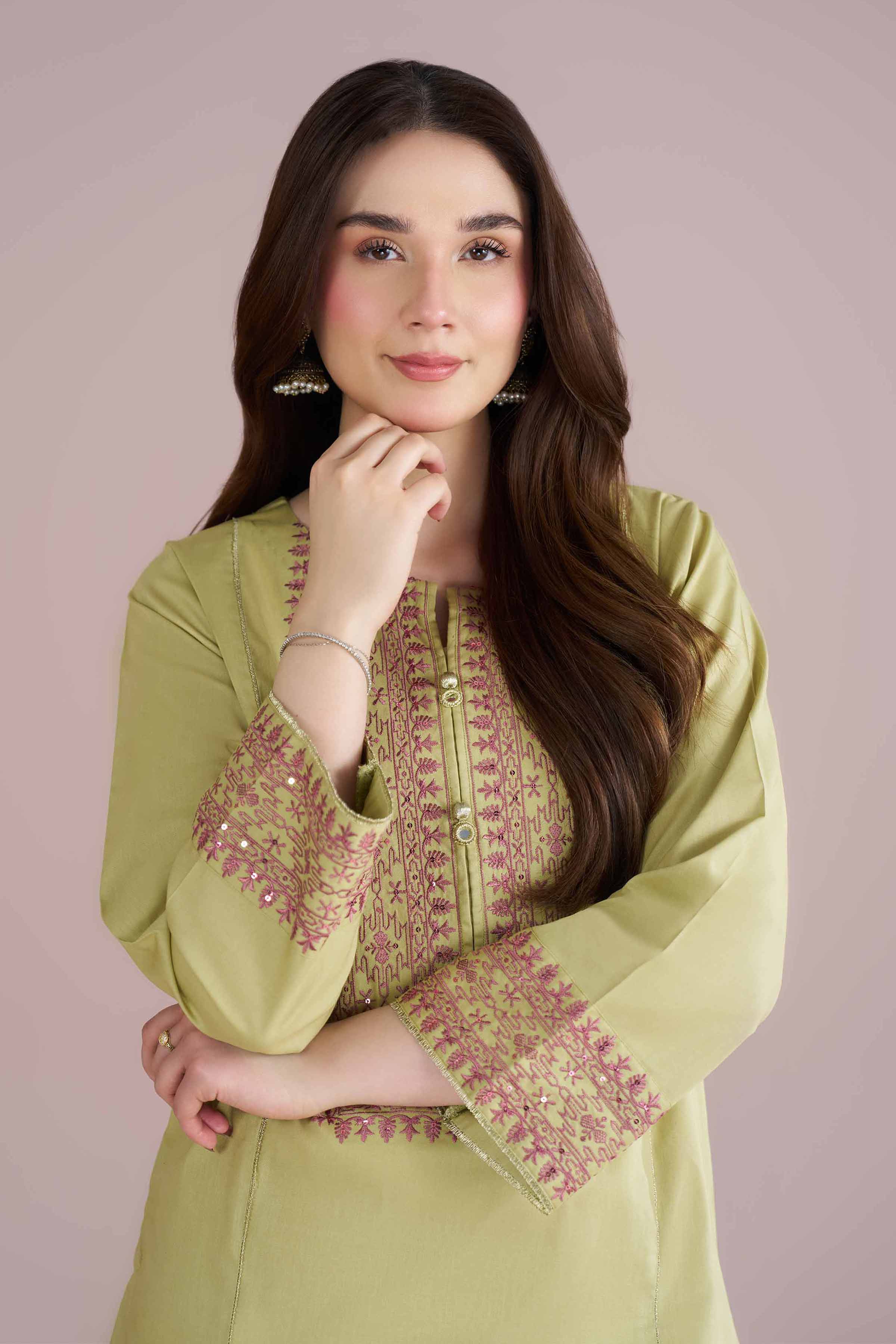 2 Piece - Embroidered Suit - PE26-151