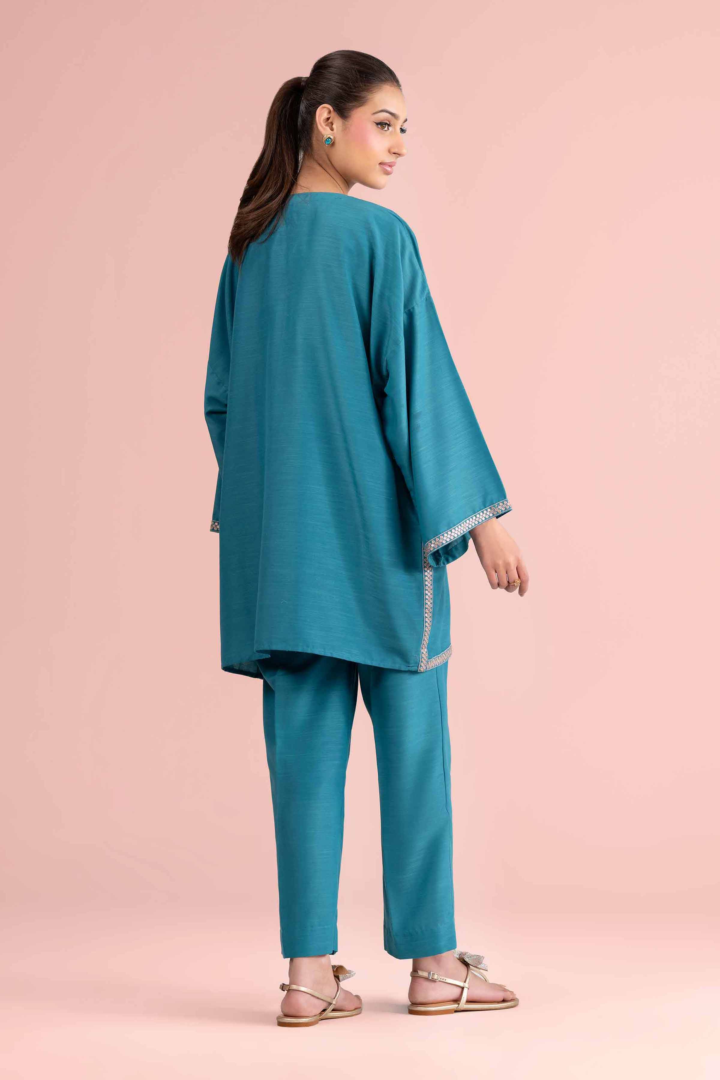 2 Piece - Embroidered Suit - PE26-165