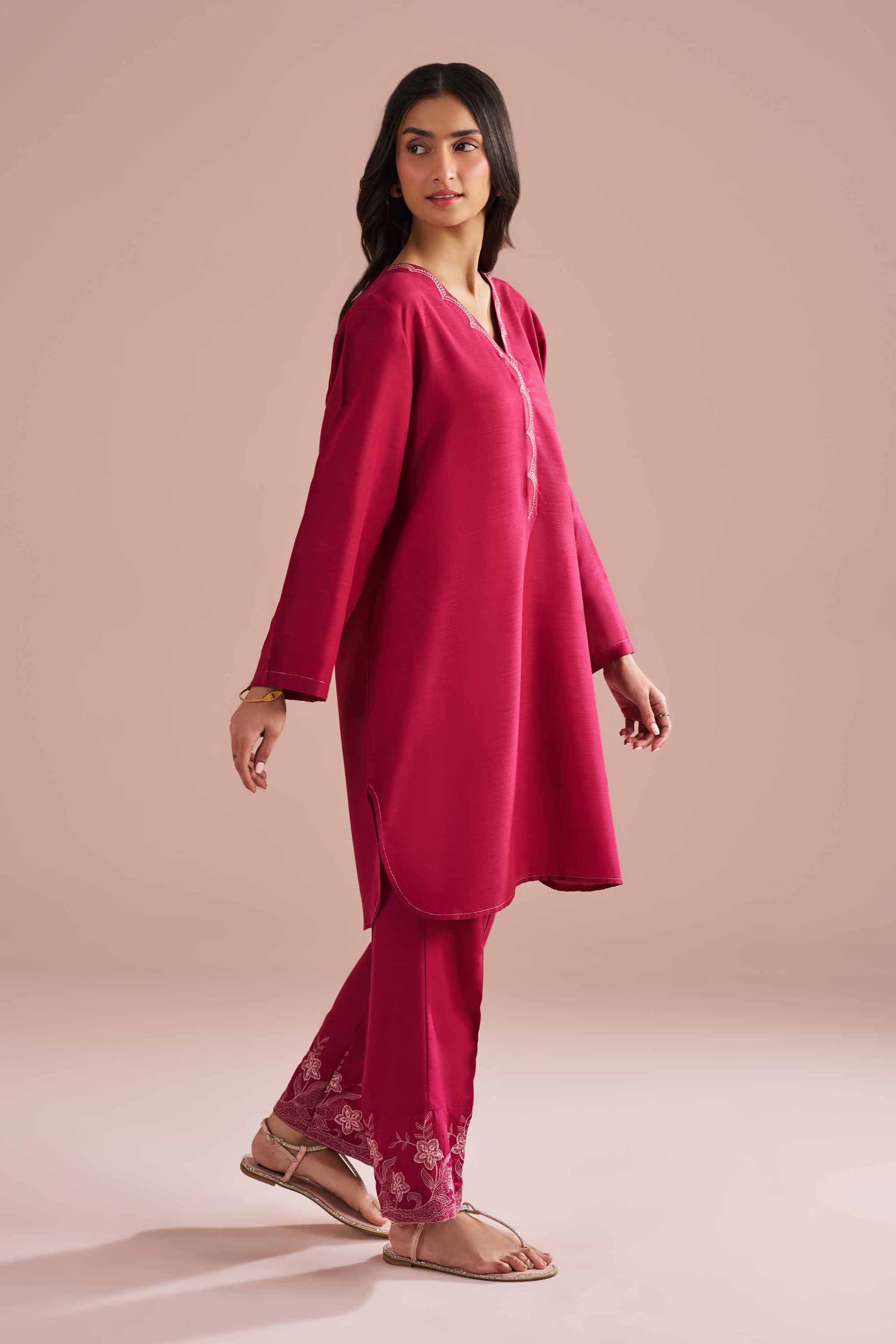 2 Piece - Embroidered Suit - PE26-168