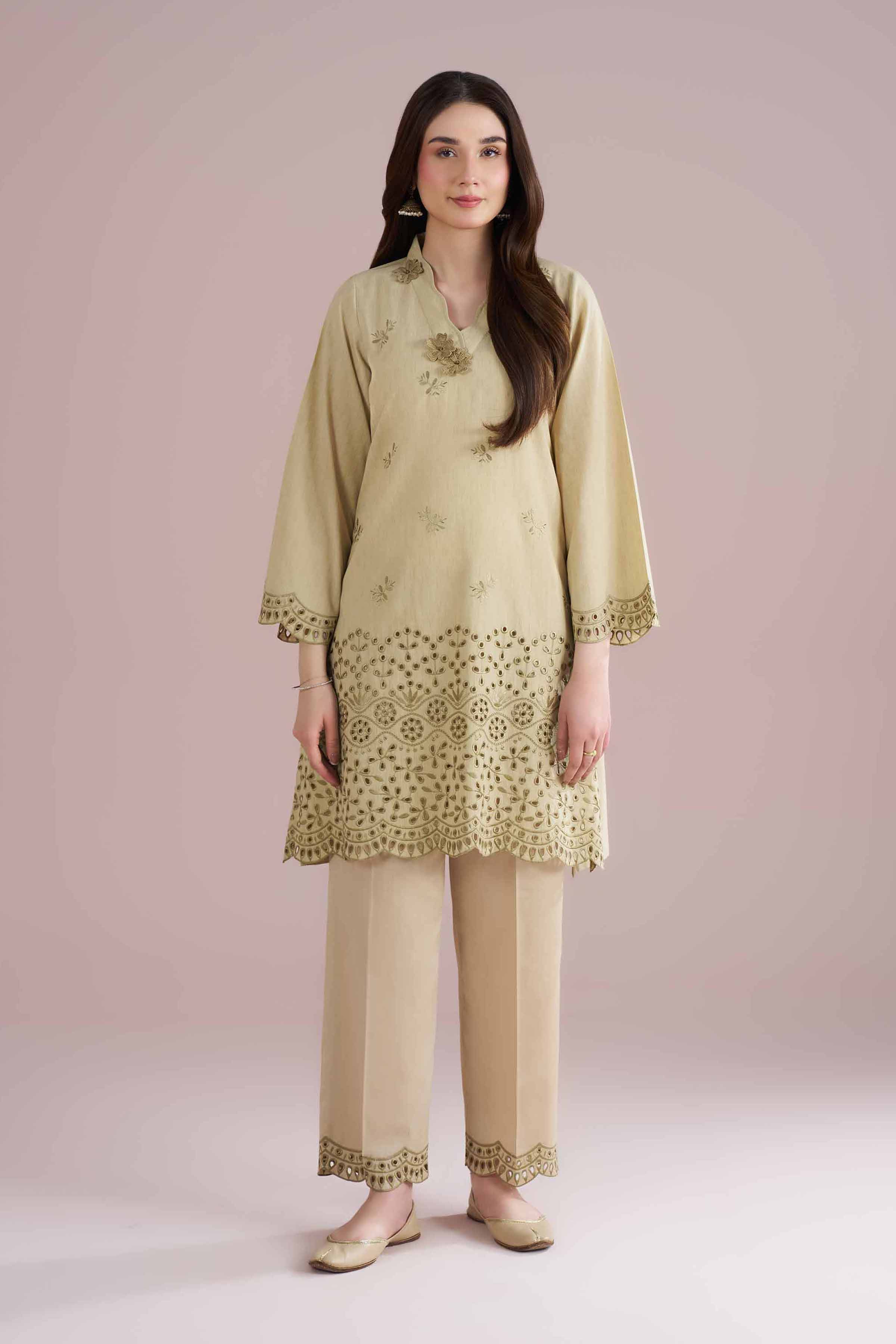 2 Piece - Embroidered Suit - PE26-233