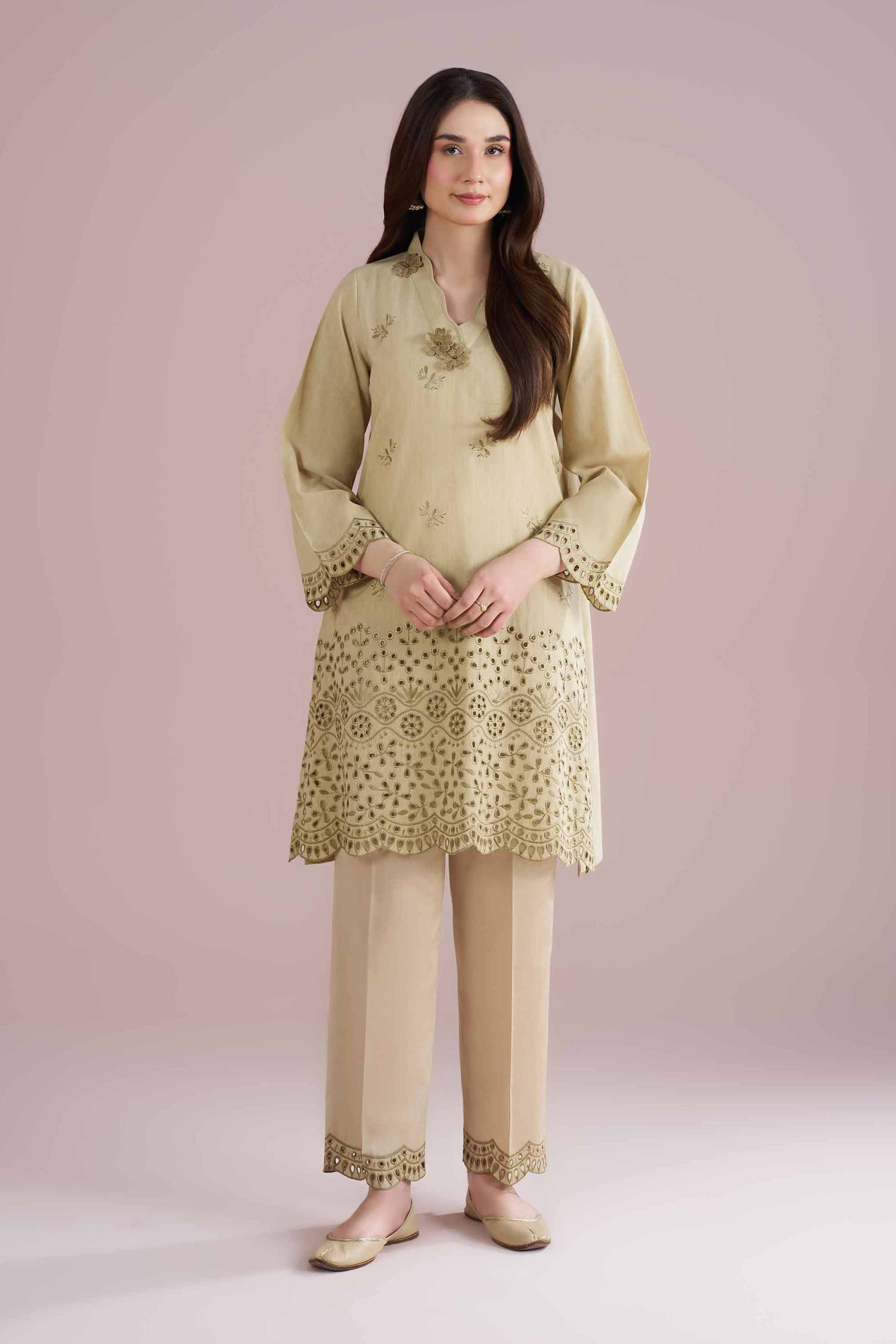 2 Piece - Embroidered Suit - PE26-233