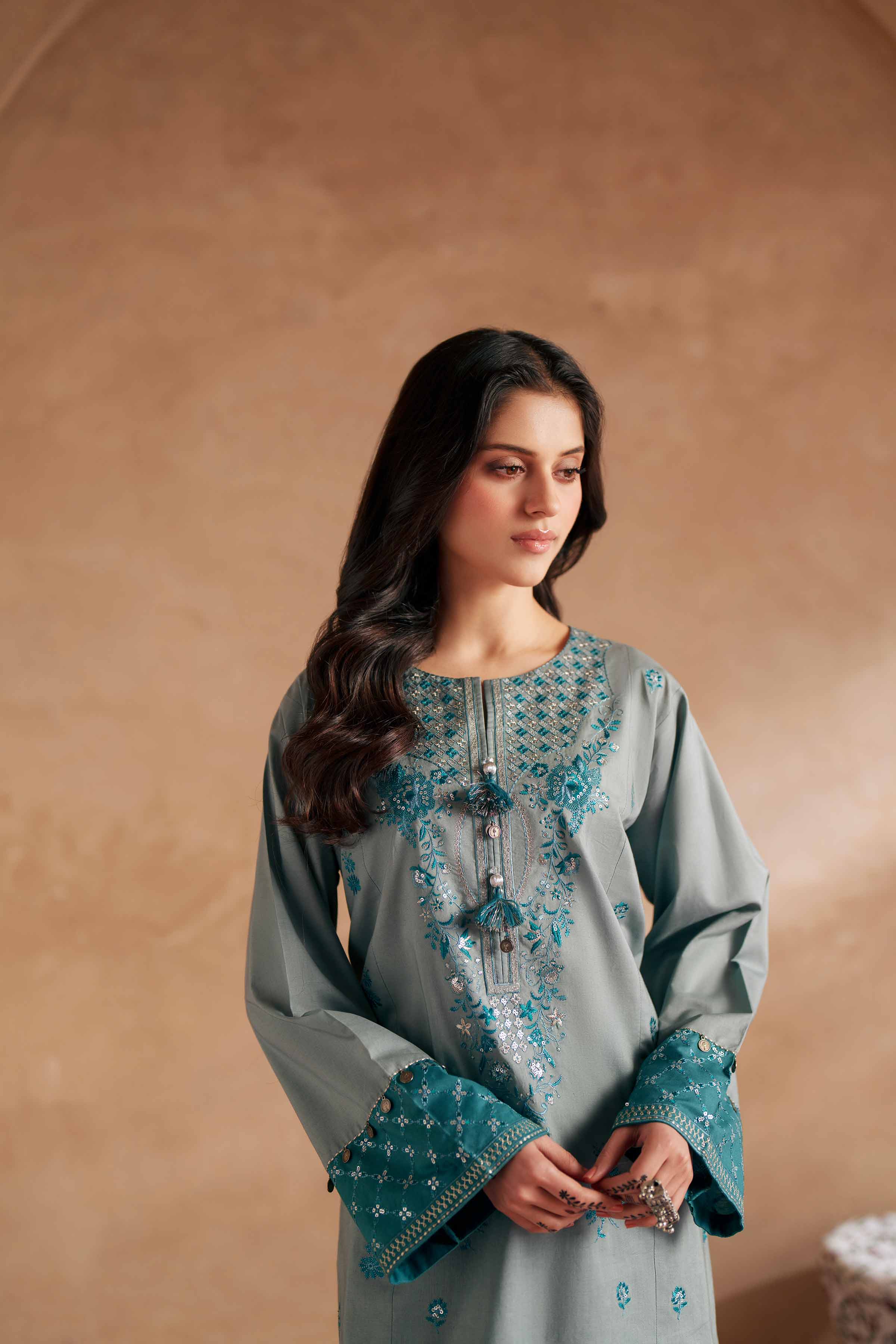 2 Piece - Embroidered Suit - PE26-236