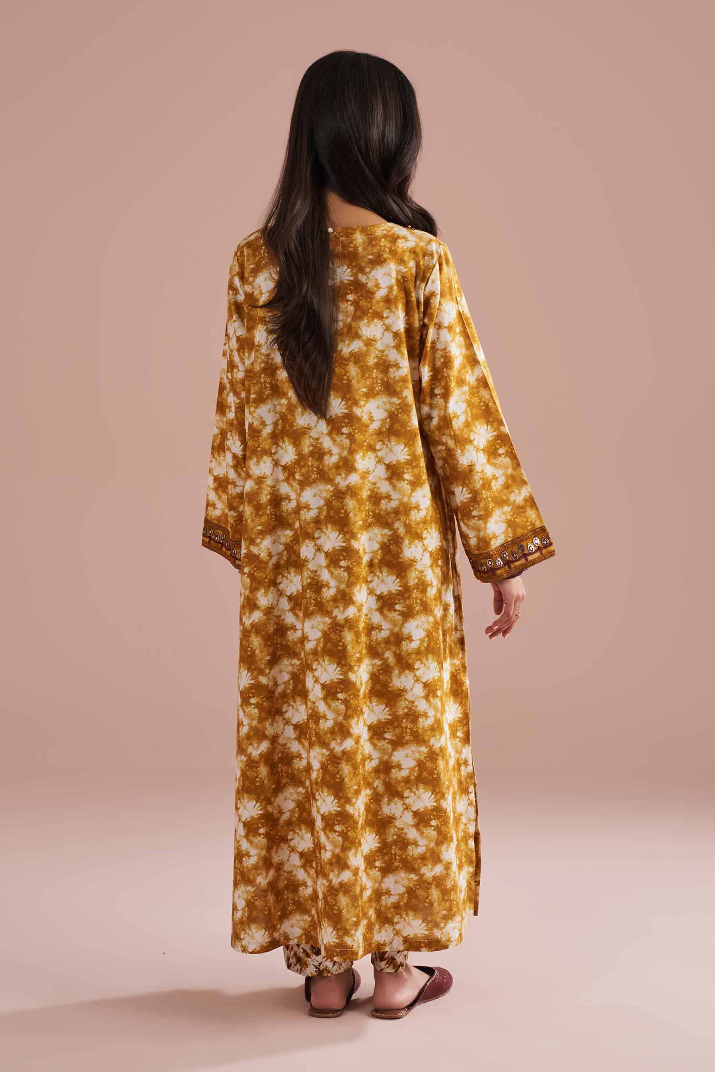 2 Piece - Printed Embroidered Suit - PE26-251
