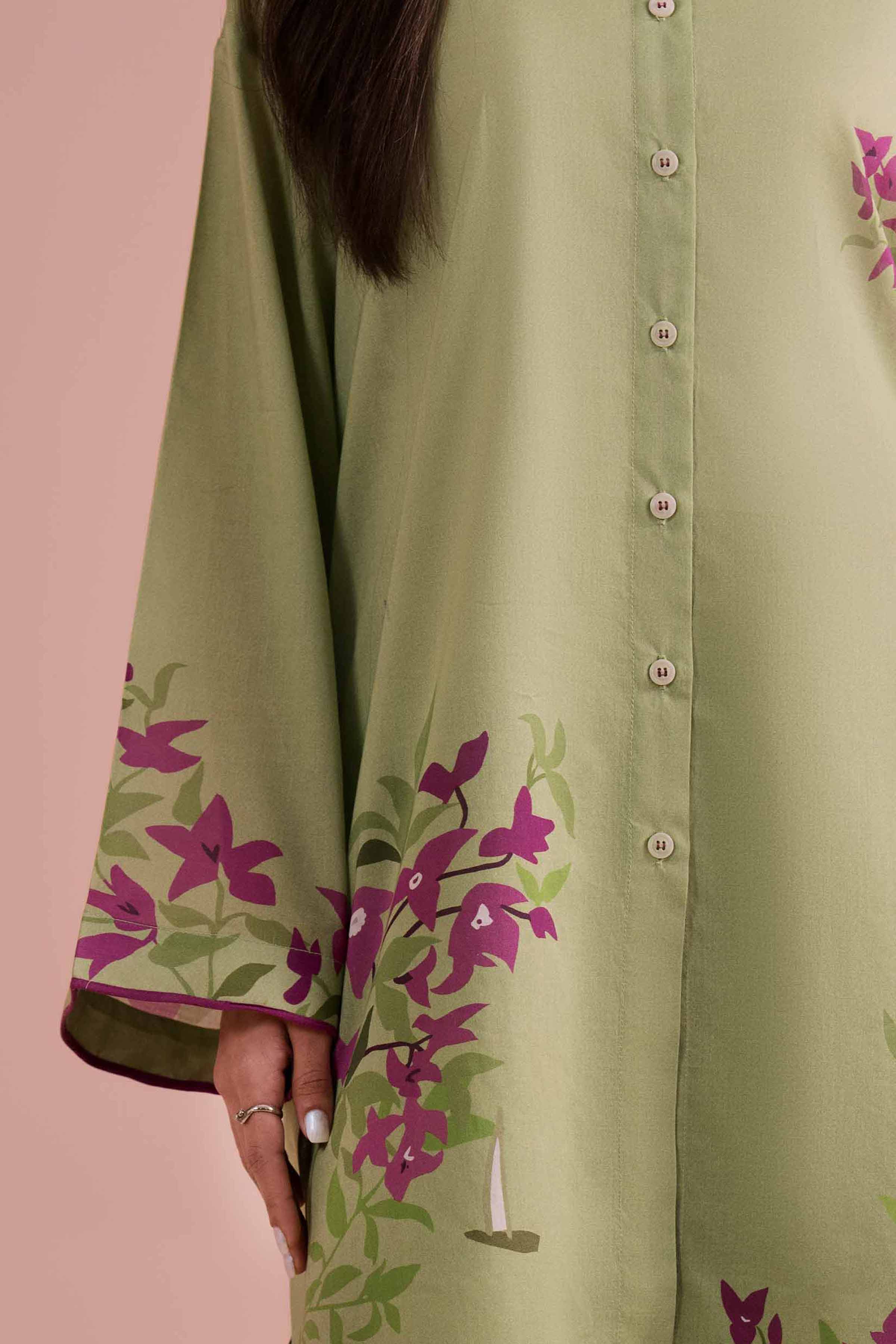 2 Piece - Printed Suit - PE26-265 Green Lawn 2PC Printed READY TO WEAR