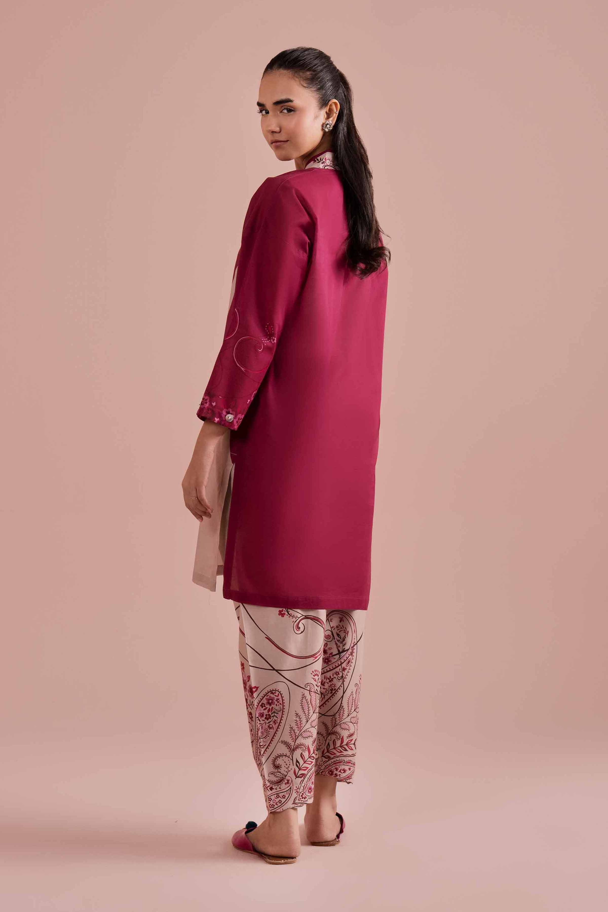 2 Piece - Printed Suit - PE26-278 Beige Lawn 2PC Printed READY TO WEAR