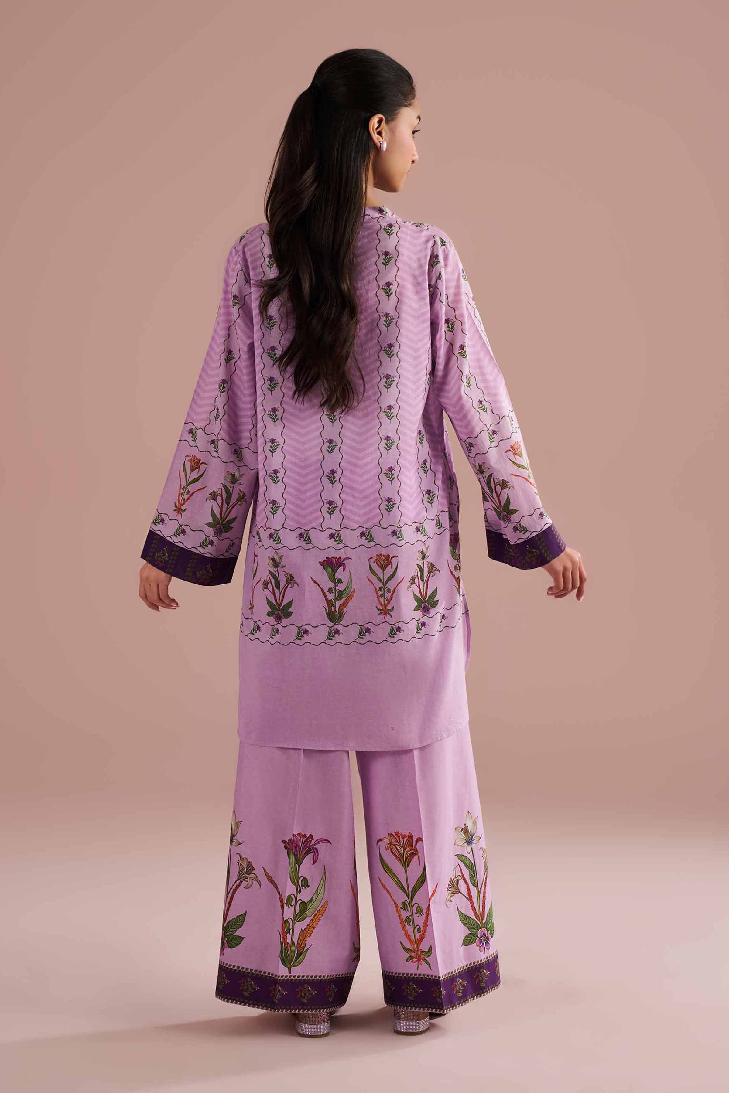 2 Piece - Printed Suit - PE26-280 Purple Lawn 2PC Printed READY TO WEAR