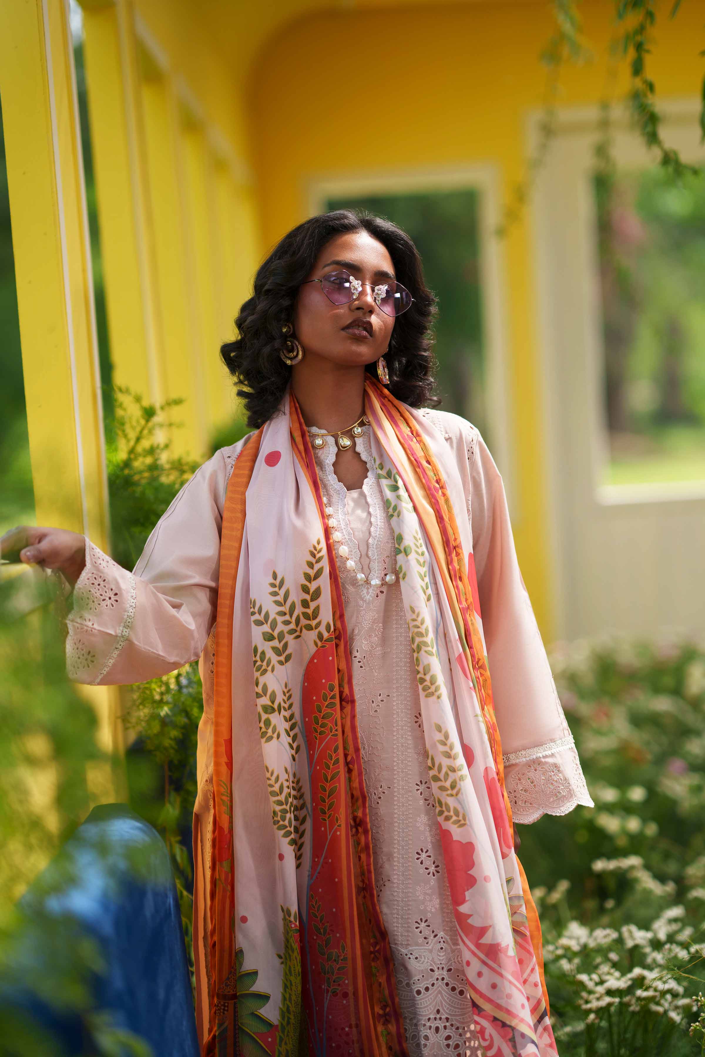 3 Piece - Embroidered Suit - PE26-289