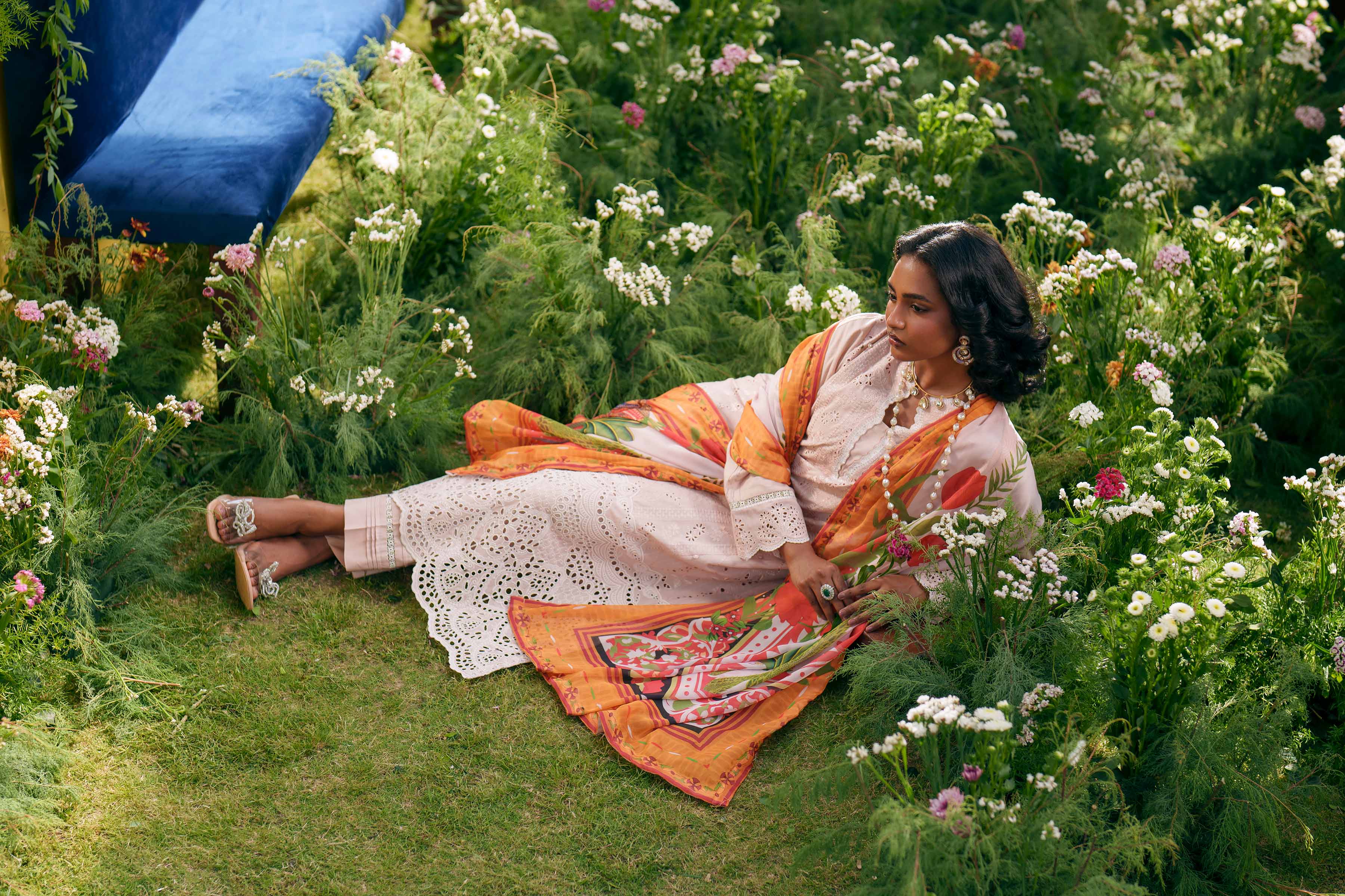 3 Piece - Embroidered Suit - PE26-289
