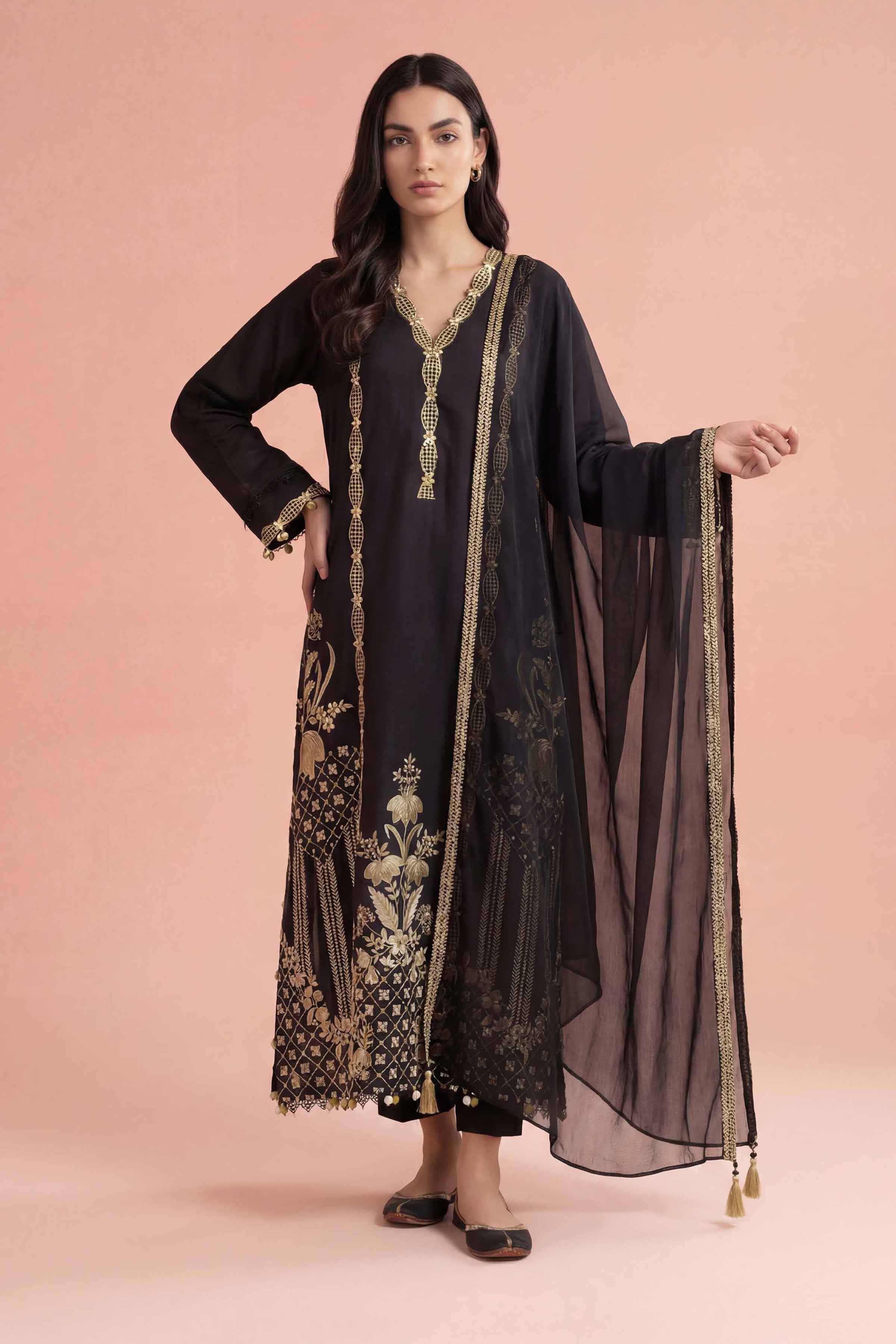 3 Piece - Embroidered Suit - PE26-294