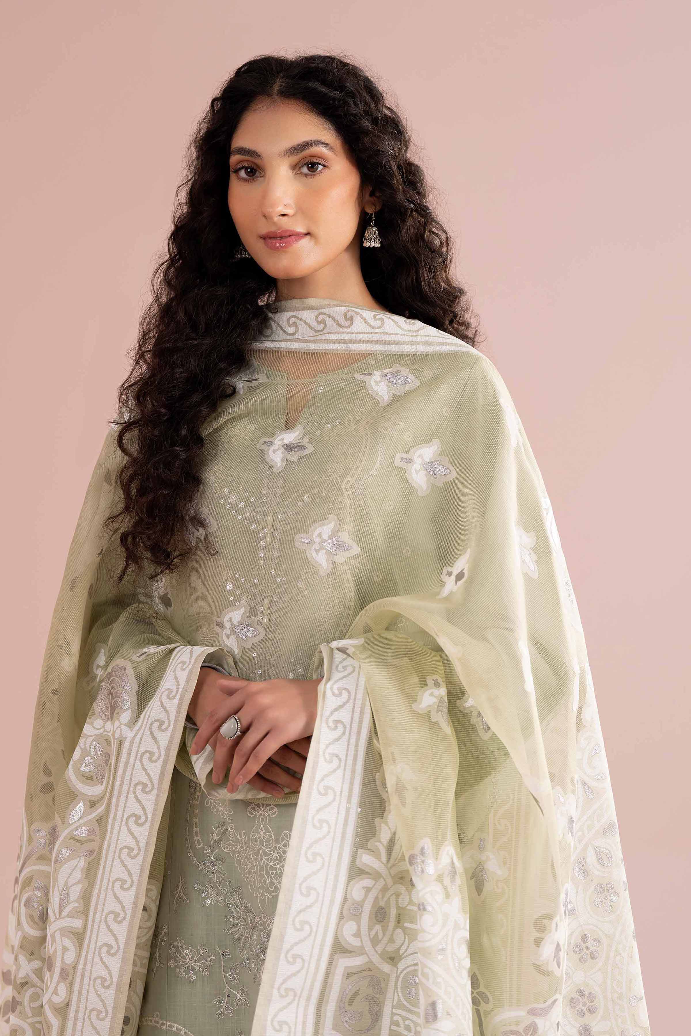 3 Piece - Embroidered Suit - PE26-316