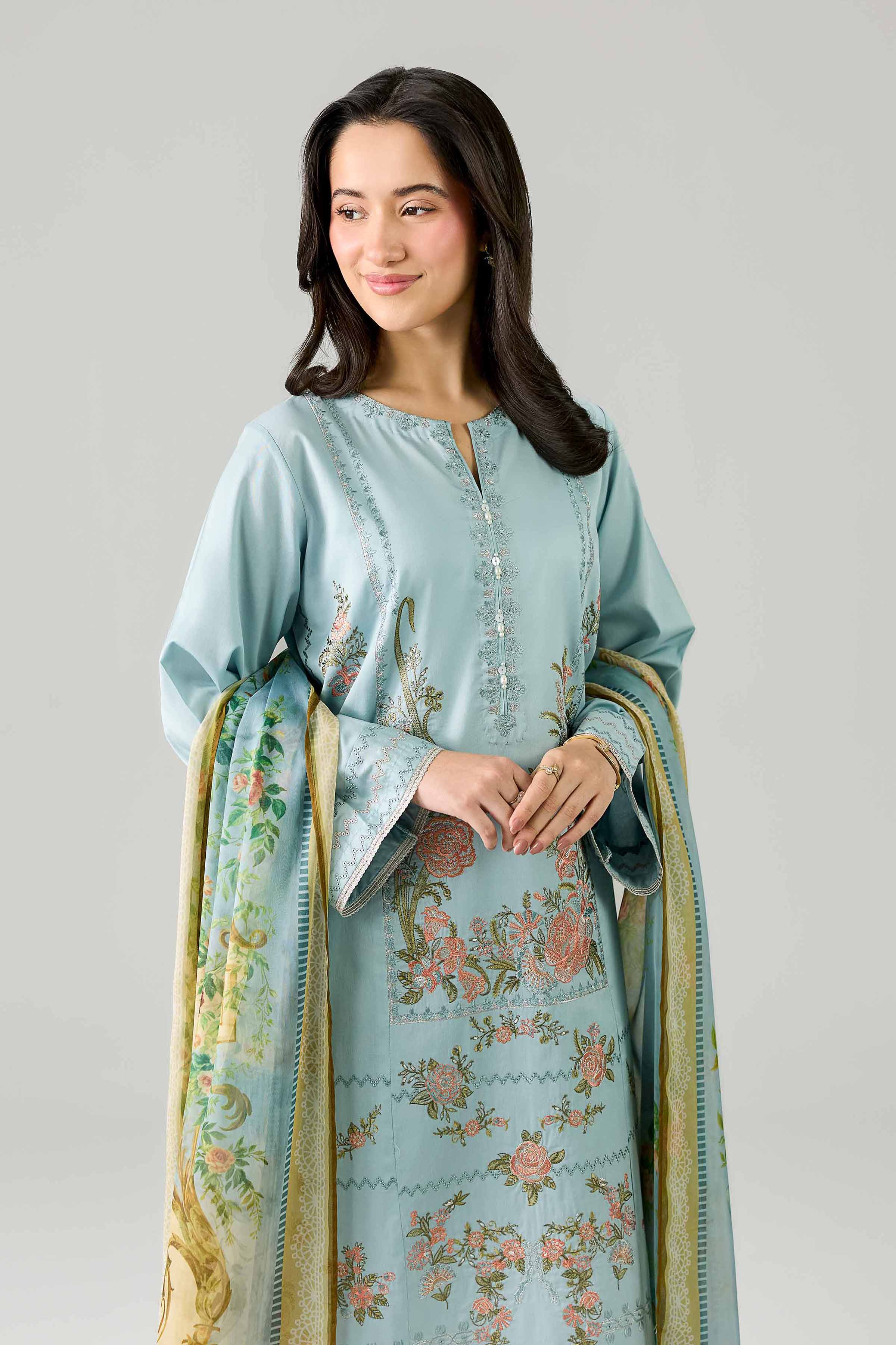 3 Piece - Embroidered Suit - PE26-320